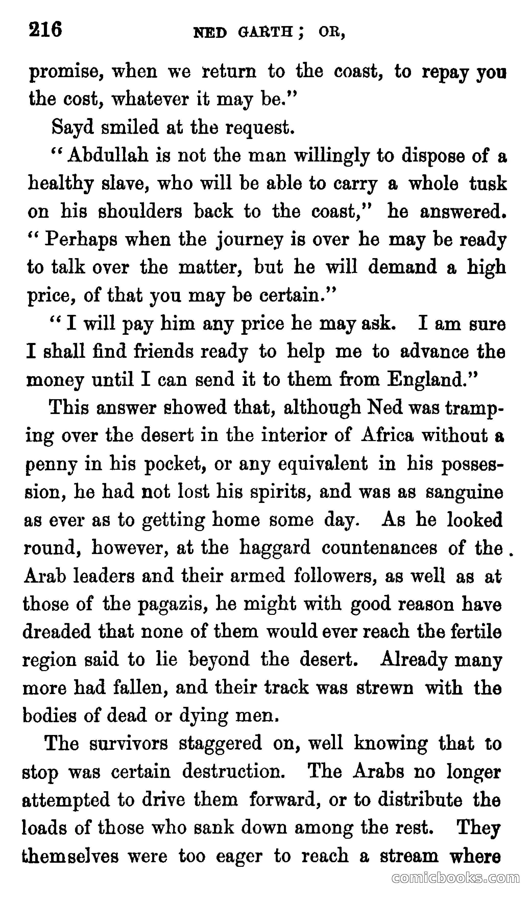Ned Garth; or, Made Prisoner in Africa — page 220 of 260