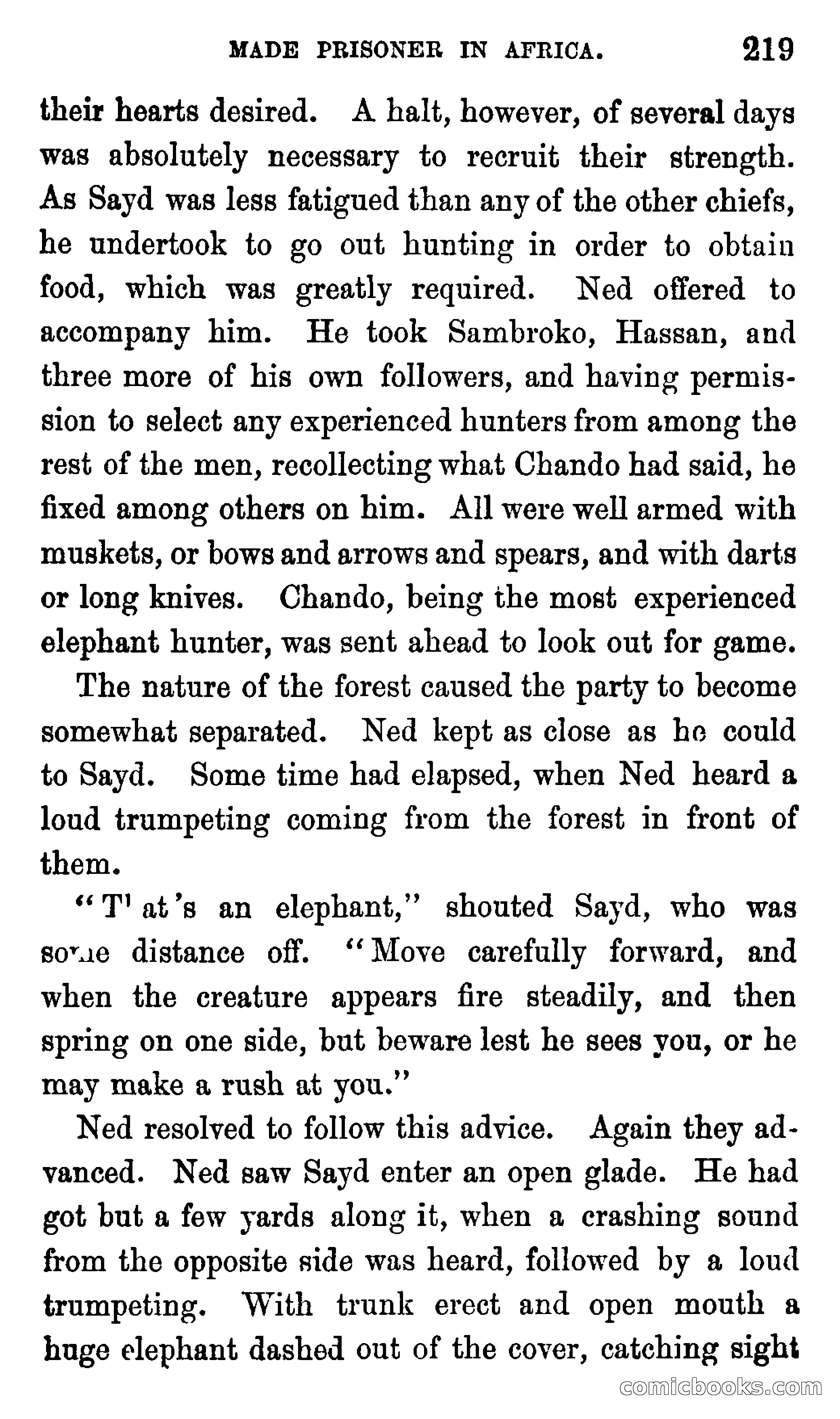 Ned Garth; or, Made Prisoner in Africa — page 223 of 260