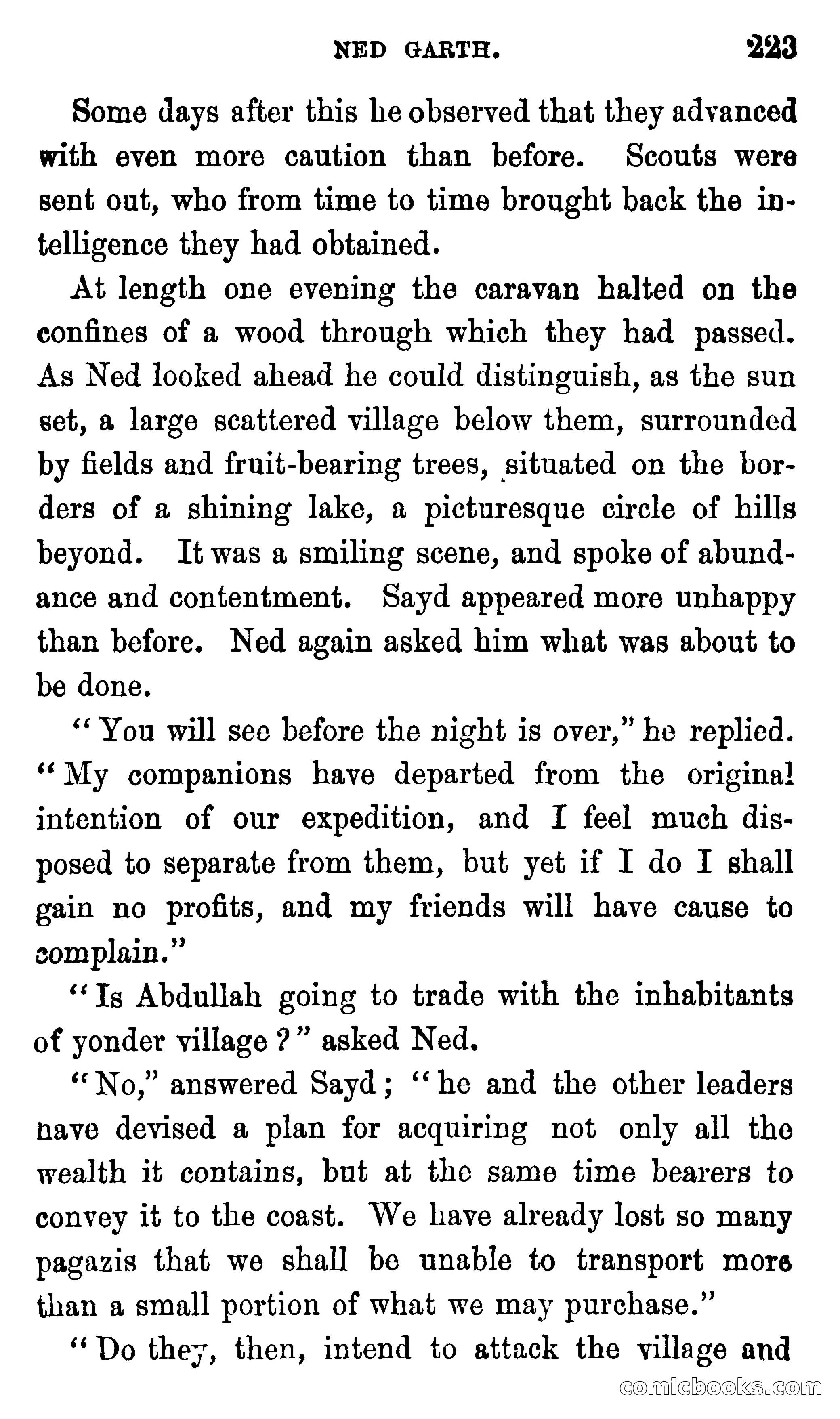 Ned Garth; or, Made Prisoner in Africa — page 227 of 260