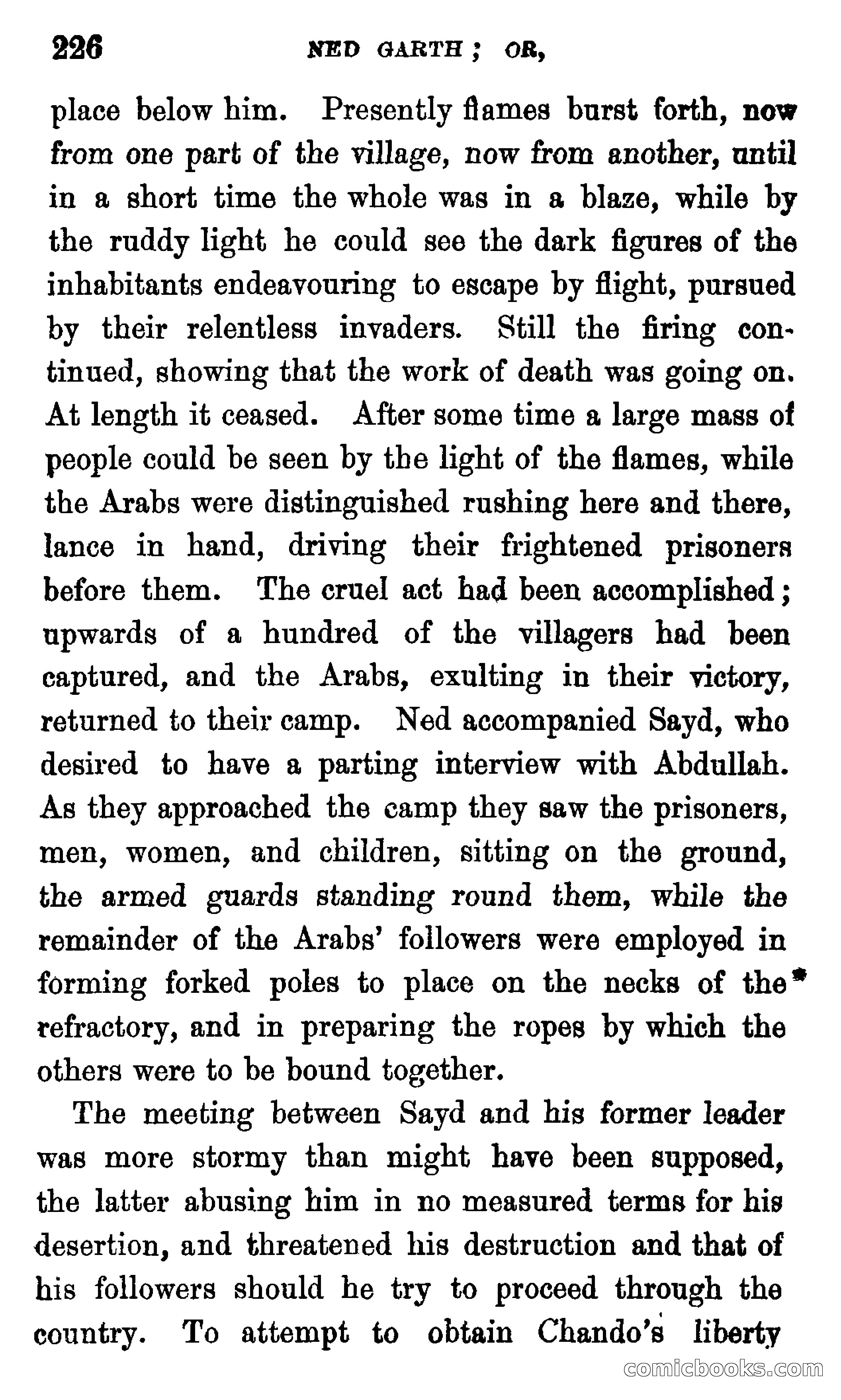 Ned Garth; or, Made Prisoner in Africa — page 230 of 260