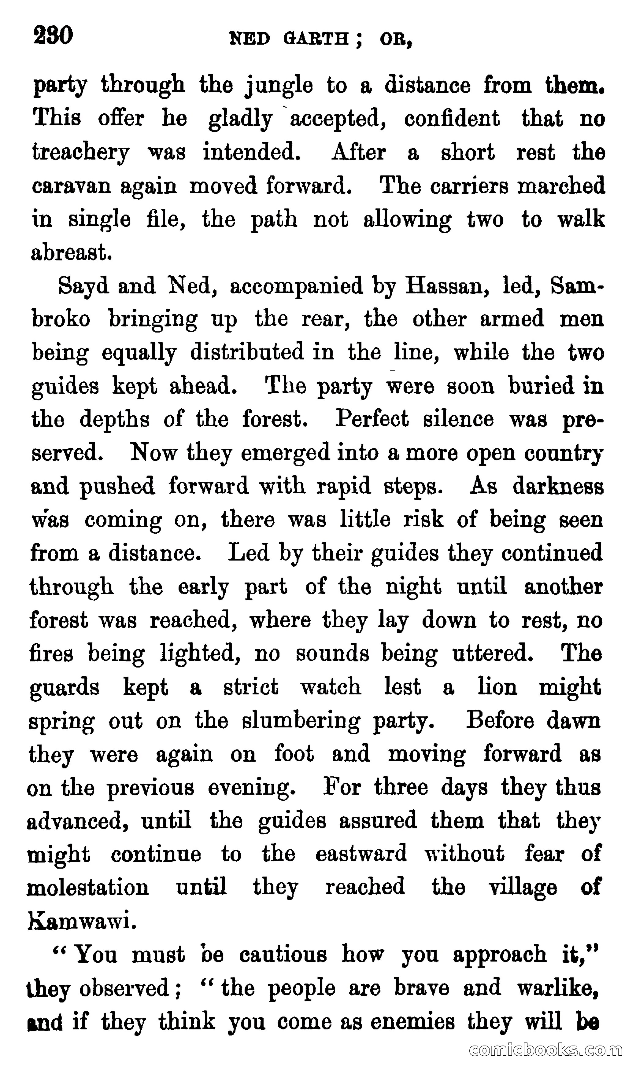 Ned Garth; or, Made Prisoner in Africa — page 234 of 260