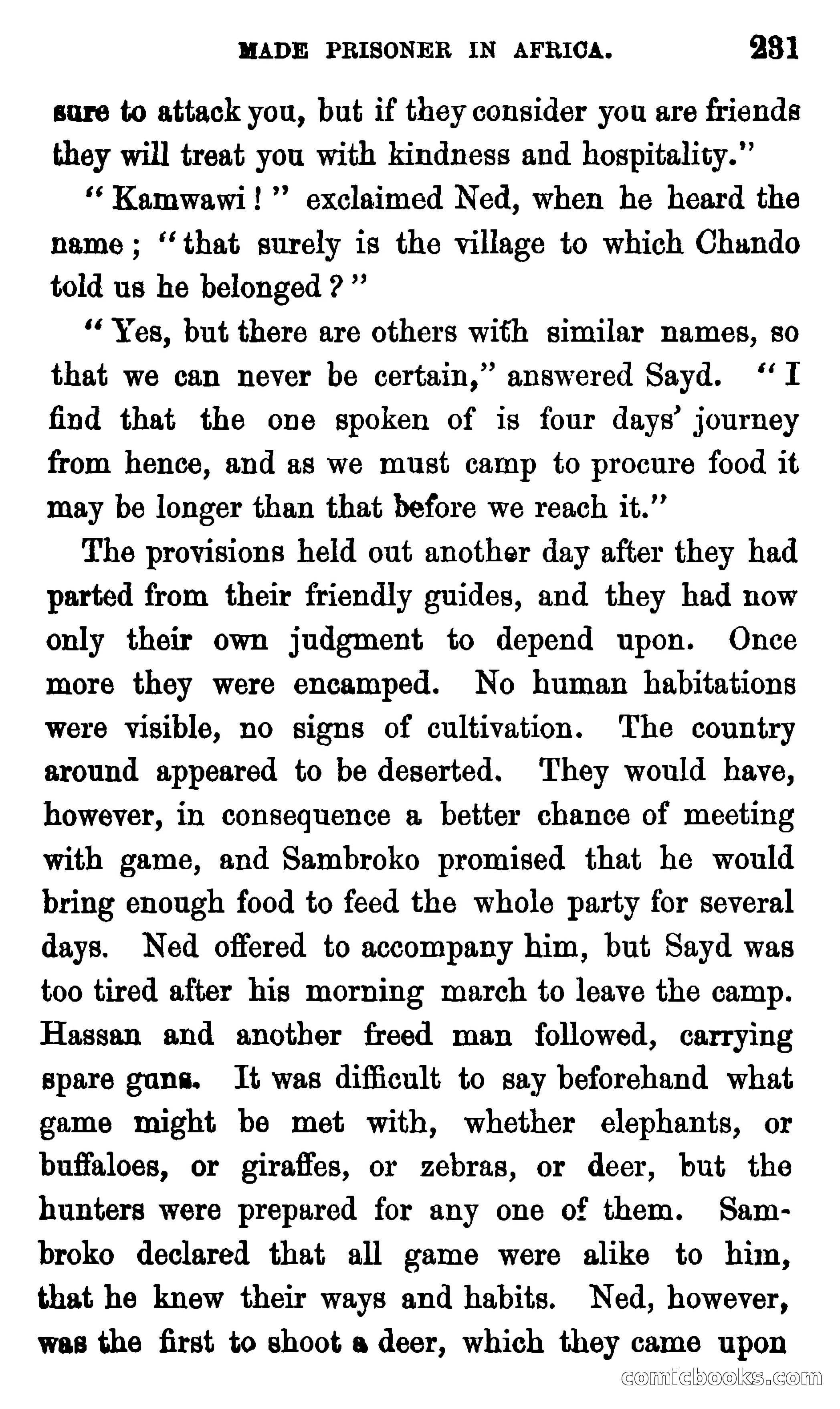 Ned Garth; or, Made Prisoner in Africa — page 235 of 260