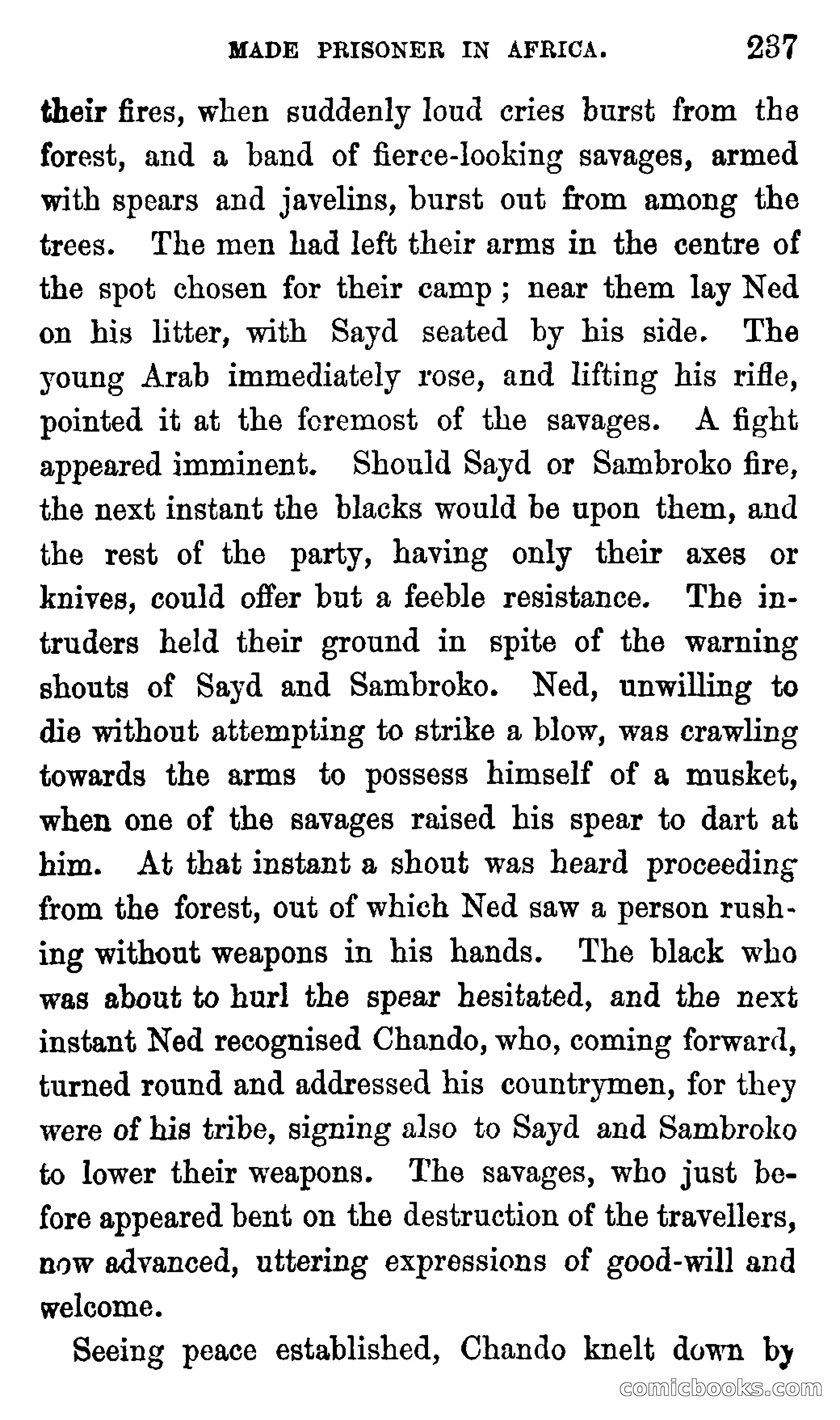 Ned Garth; or, Made Prisoner in Africa — page 241 of 260