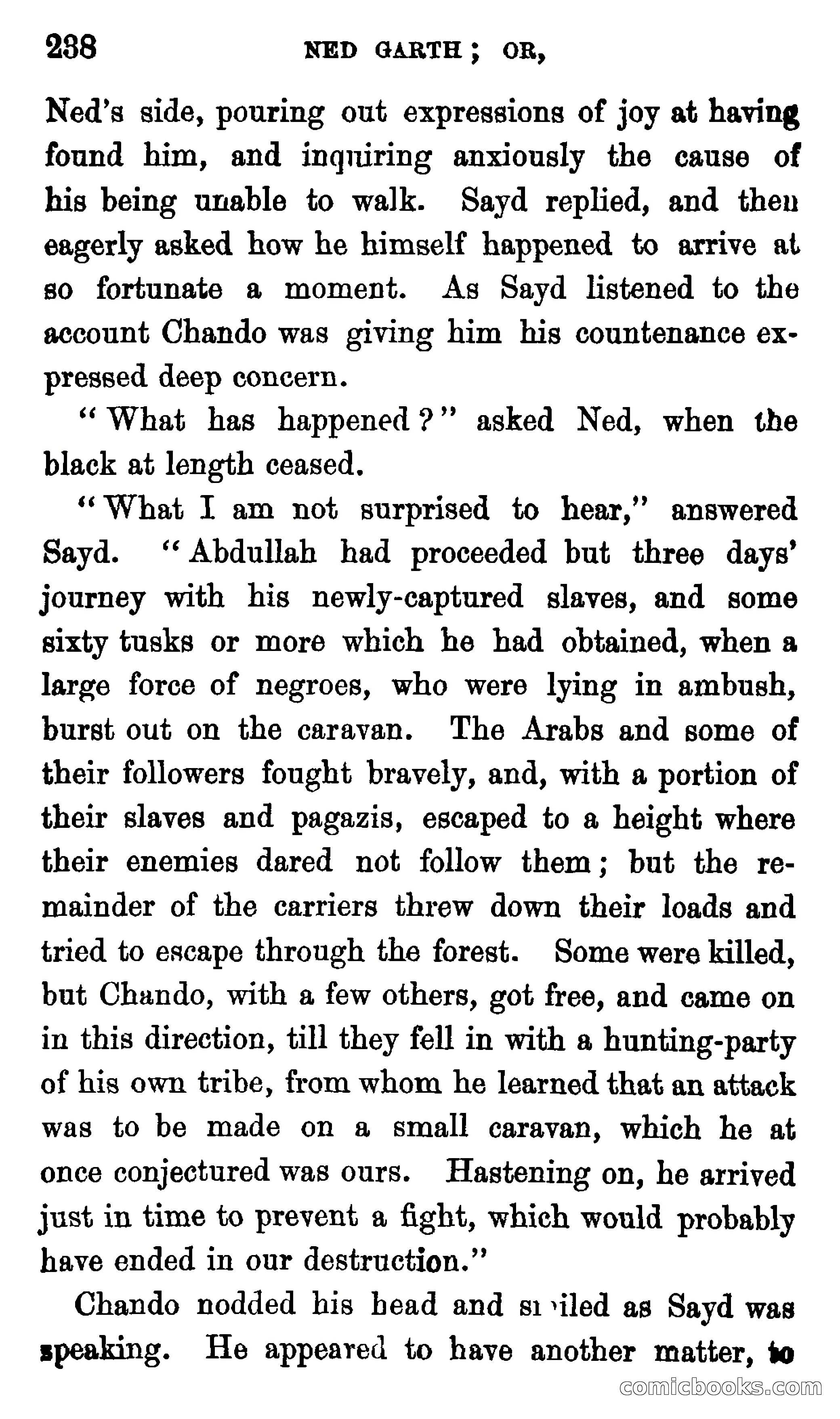 Ned Garth; or, Made Prisoner in Africa — page 242 of 260