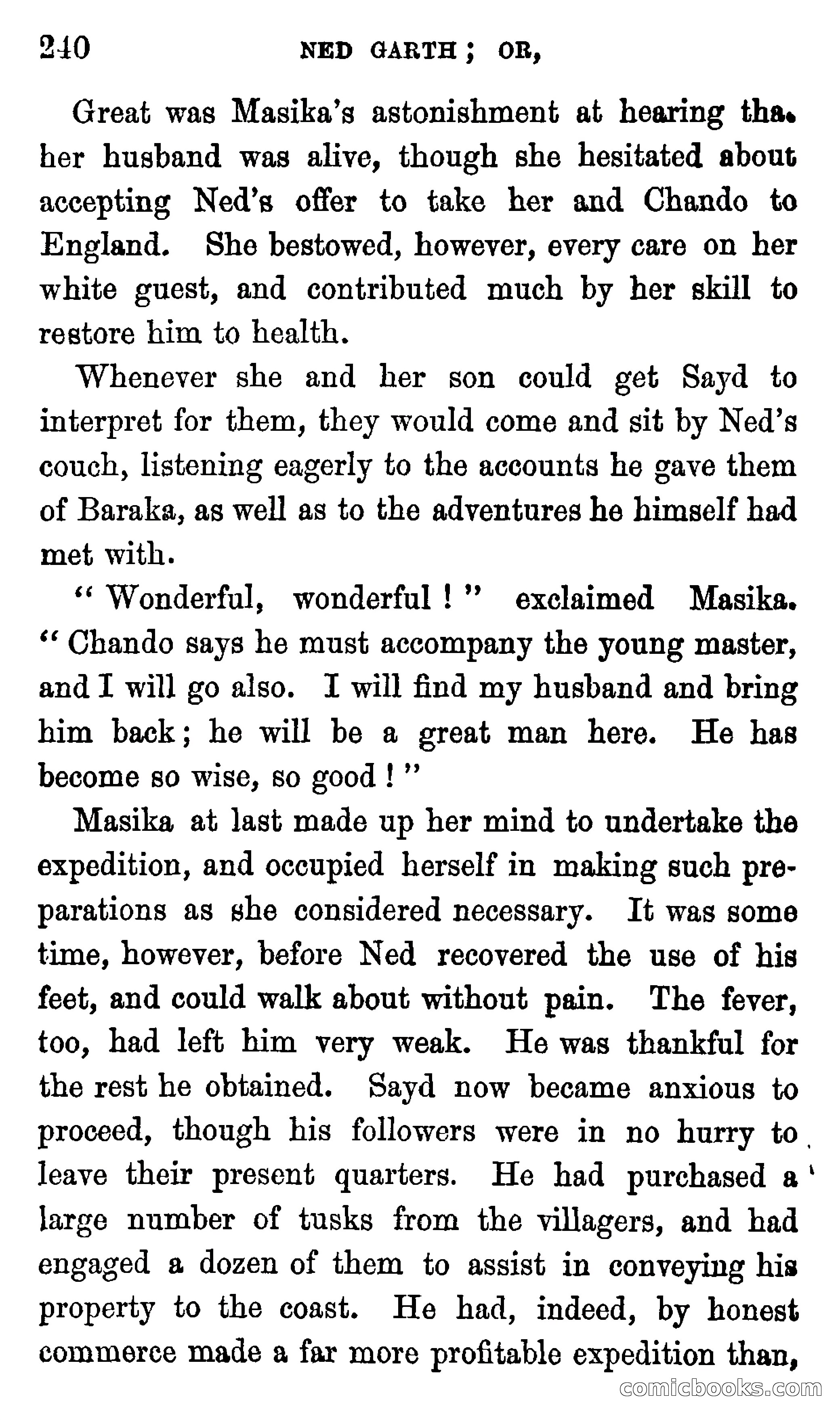 Ned Garth; or, Made Prisoner in Africa — page 244 of 260