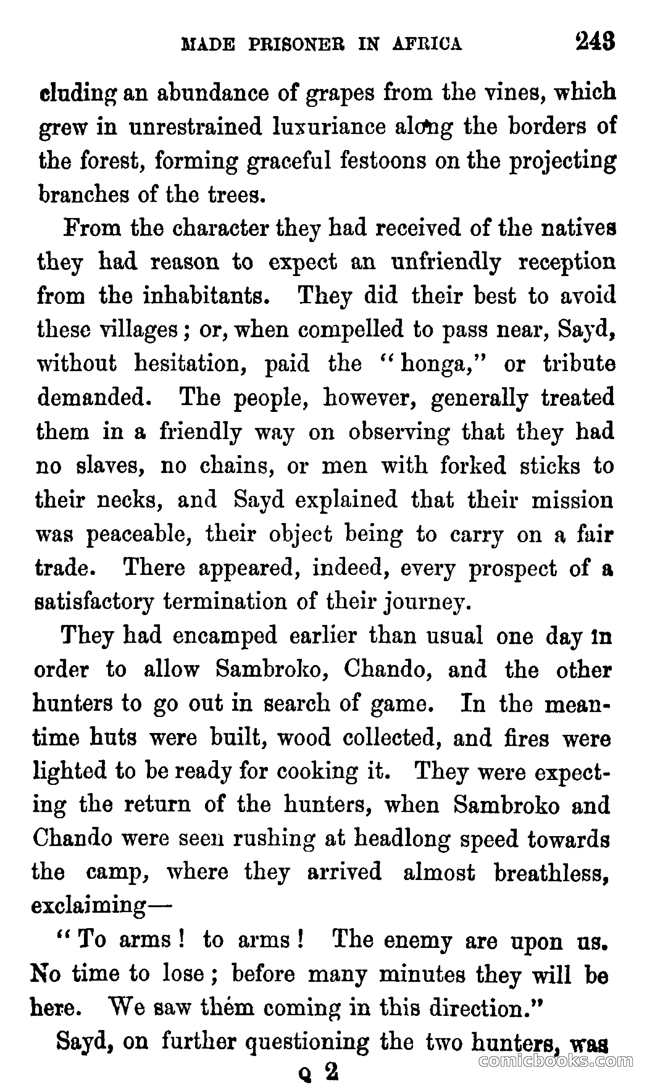 Ned Garth; or, Made Prisoner in Africa — page 247 of 260