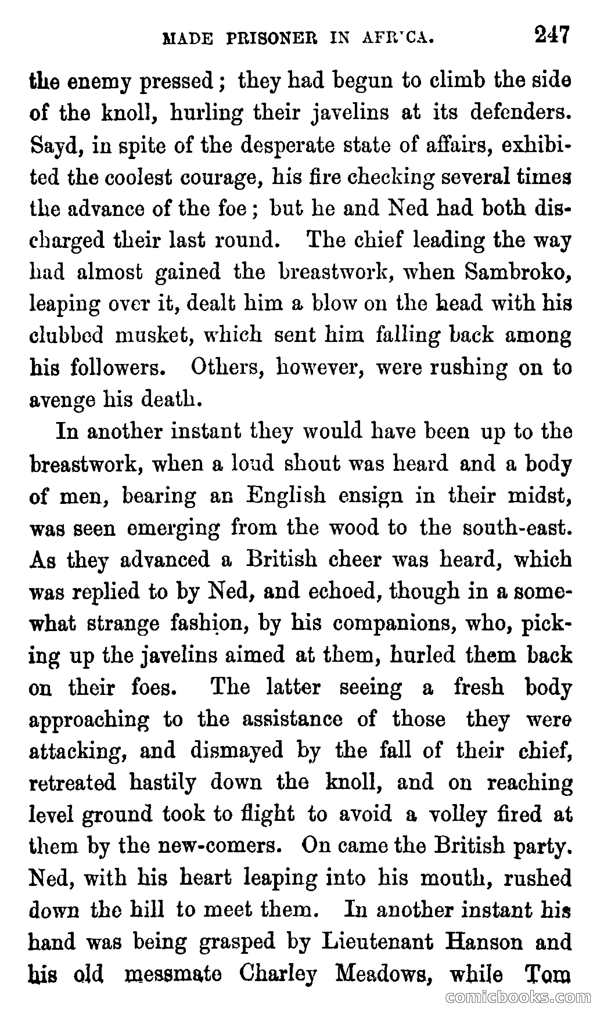 Ned Garth; or, Made Prisoner in Africa — page 251 of 260