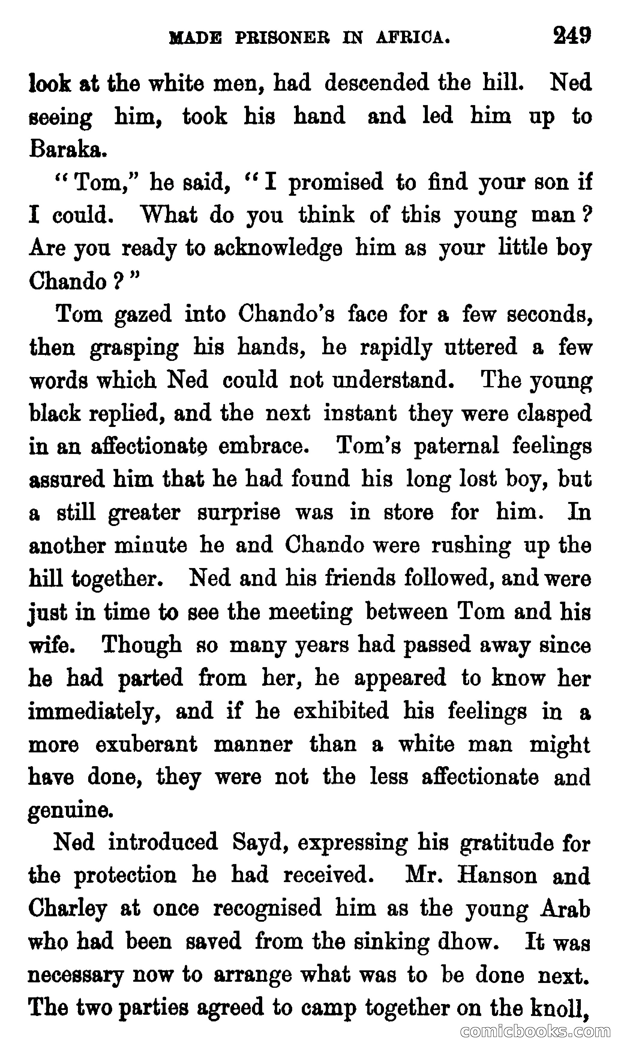 Ned Garth; or, Made Prisoner in Africa — page 253 of 260