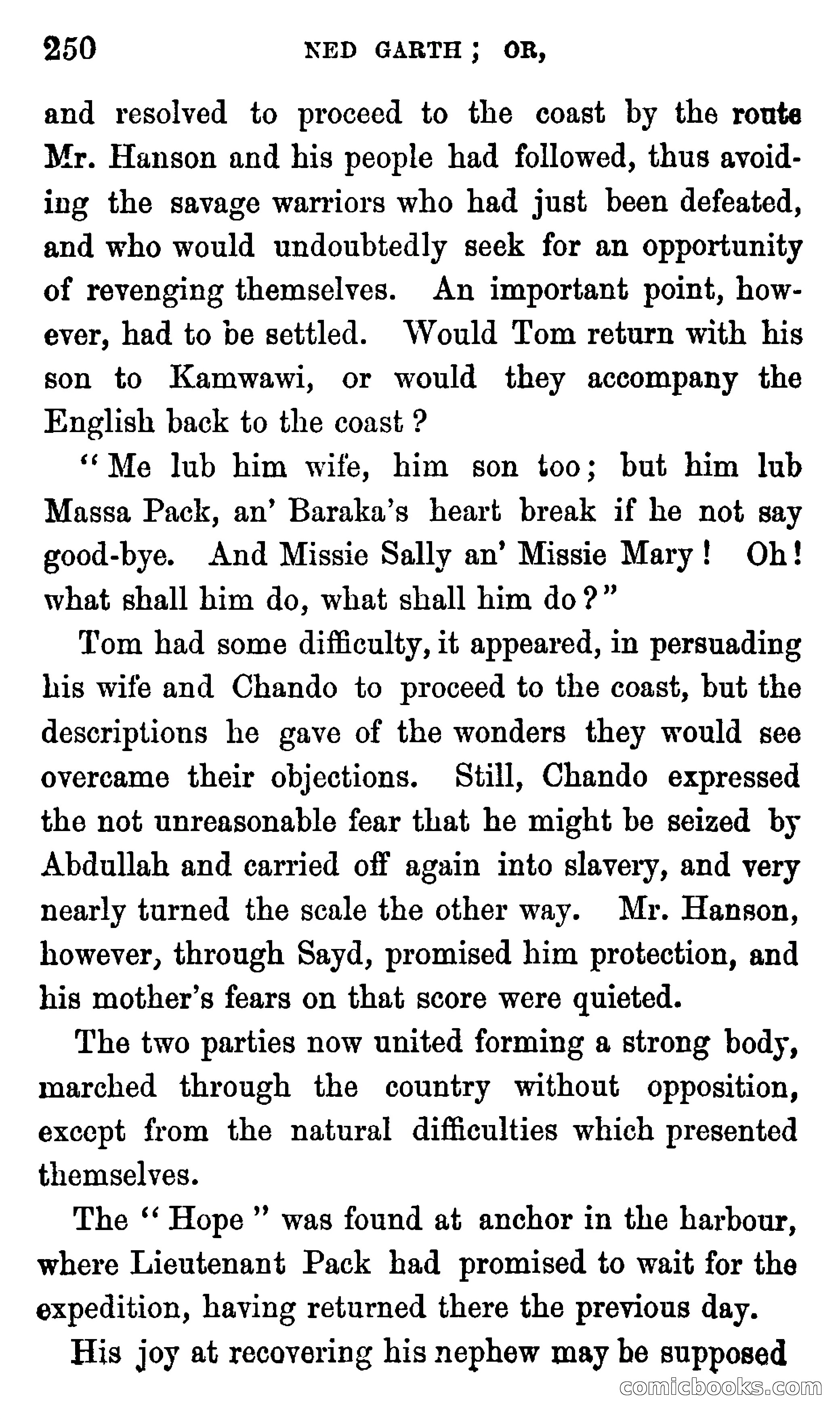 Ned Garth; or, Made Prisoner in Africa — page 254 of 260