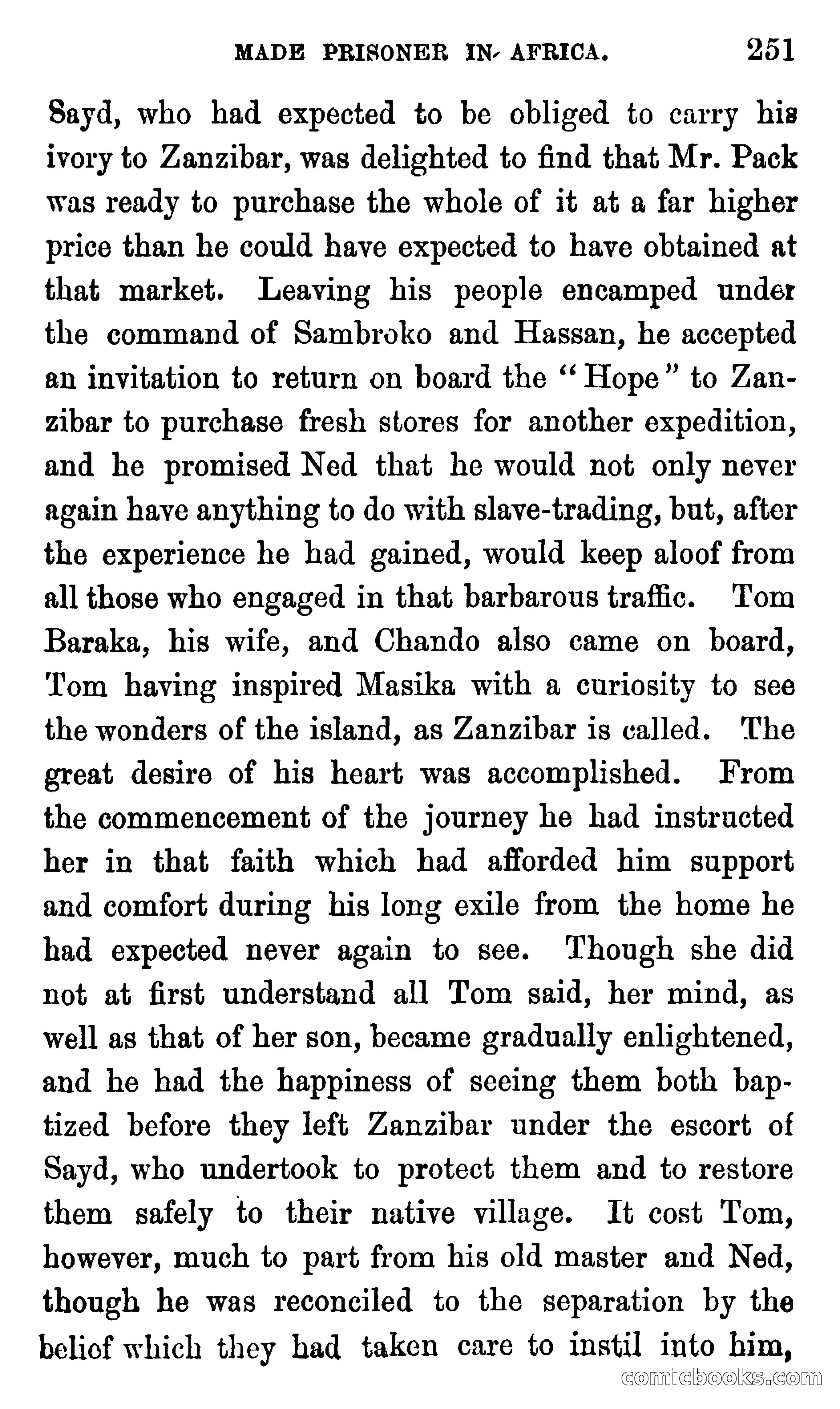 Ned Garth; or, Made Prisoner in Africa — page 255 of 260