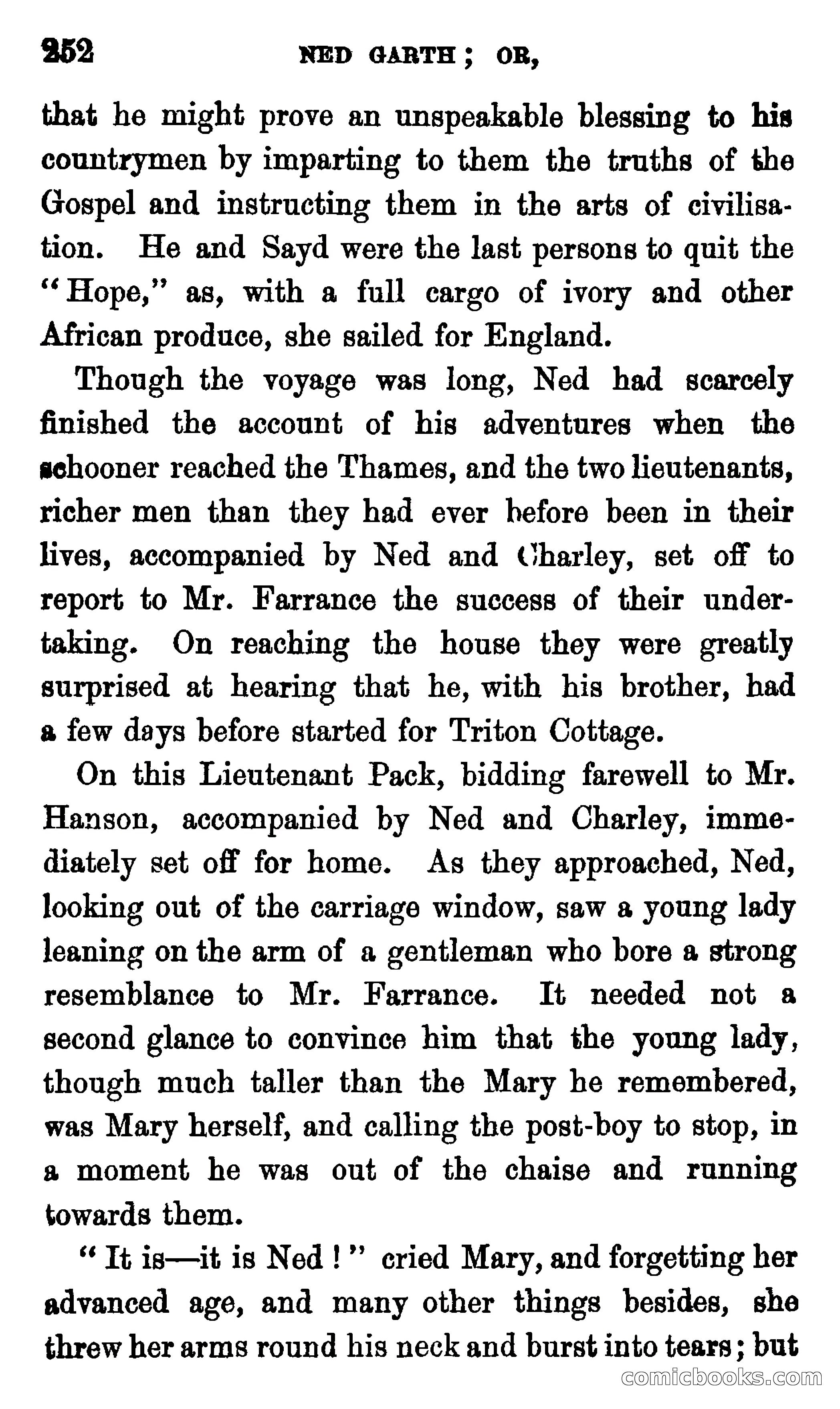 Ned Garth; or, Made Prisoner in Africa — page 256 of 260