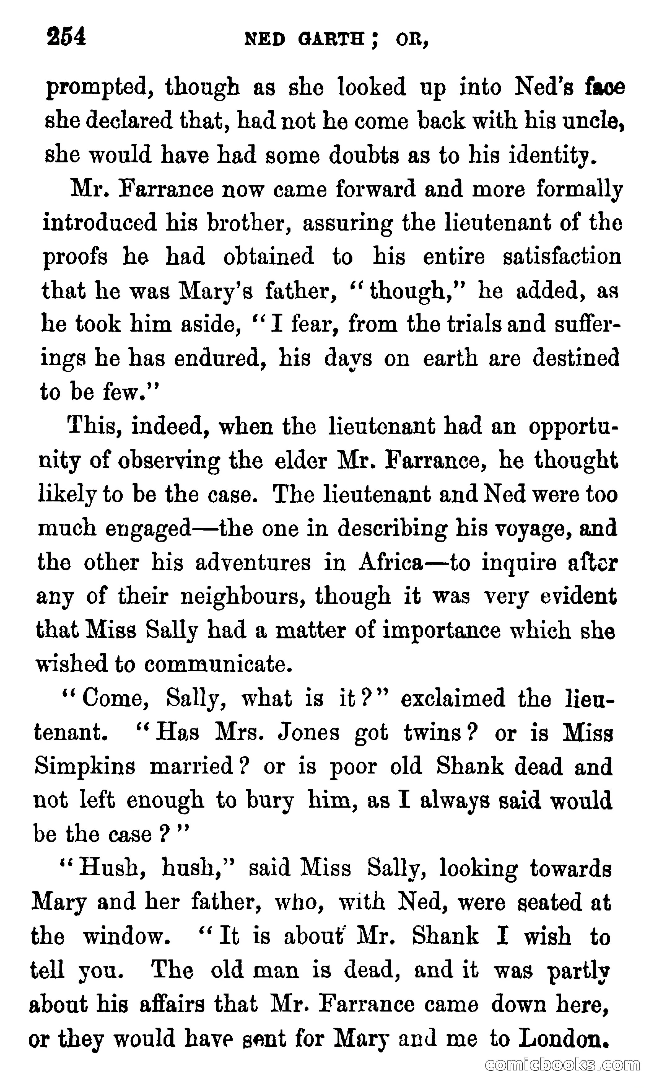 Ned Garth; or, Made Prisoner in Africa — page 258 of 260