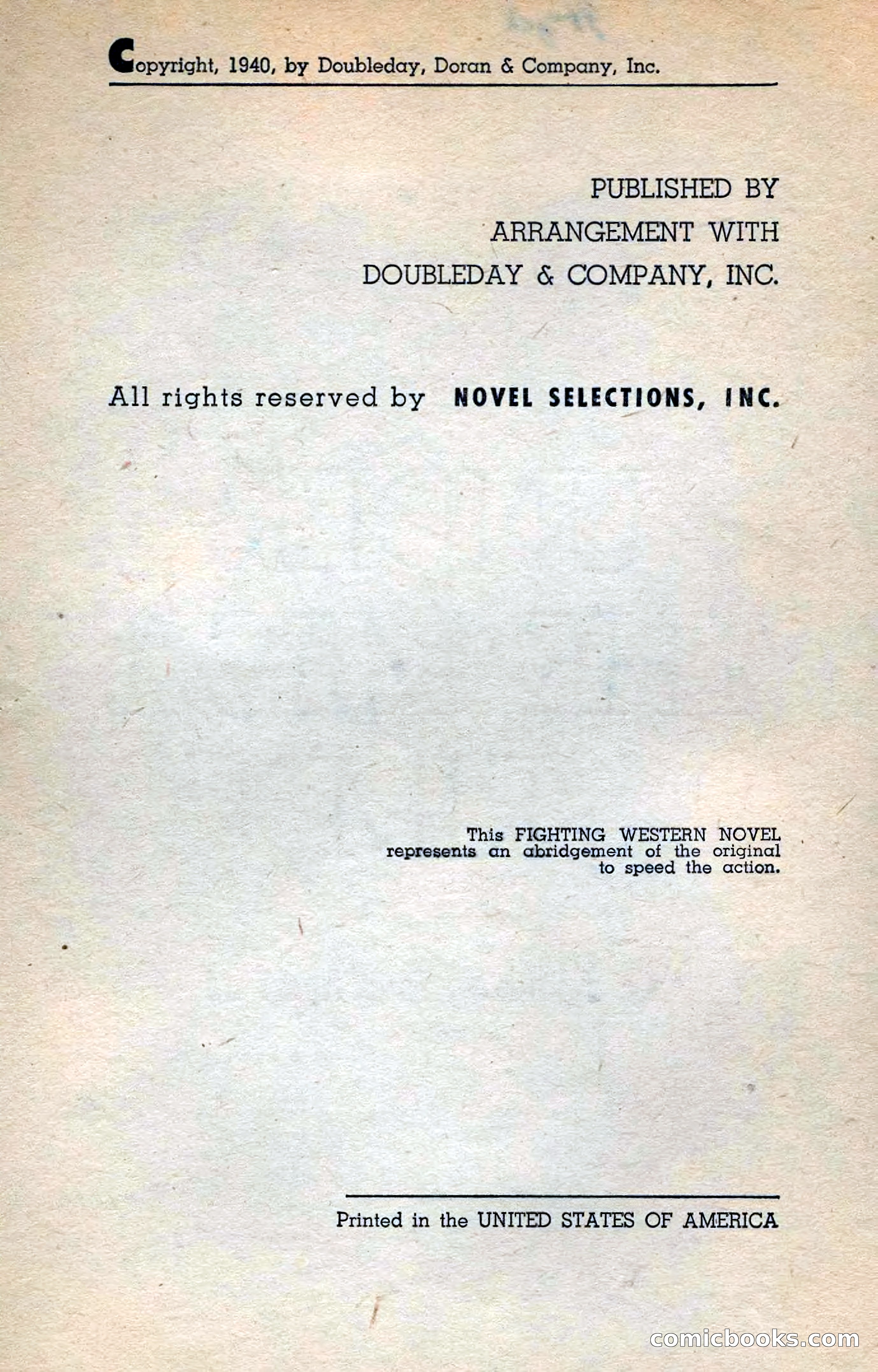 Fighting Western Novel No. 2: Under The Mesa Rim — page 4 of 133