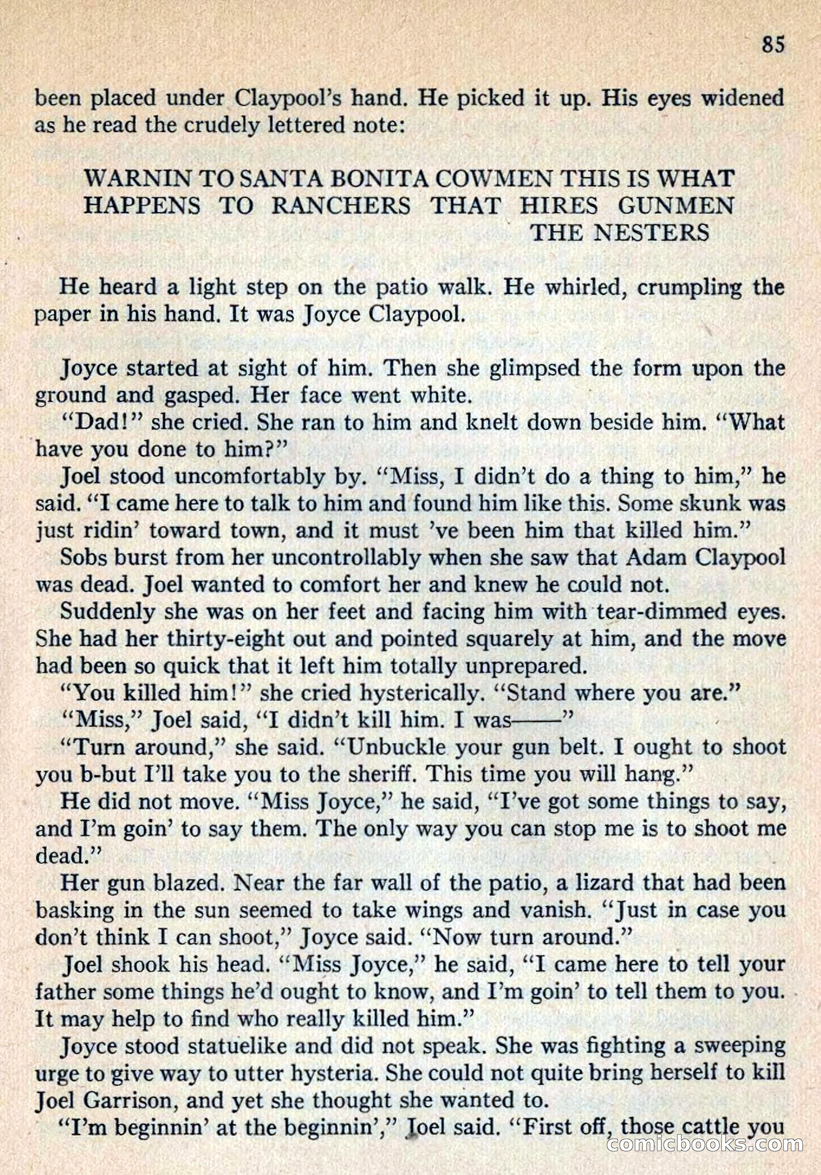 Fighting Western Novel No. 2: Under The Mesa Rim — page 87 of 133