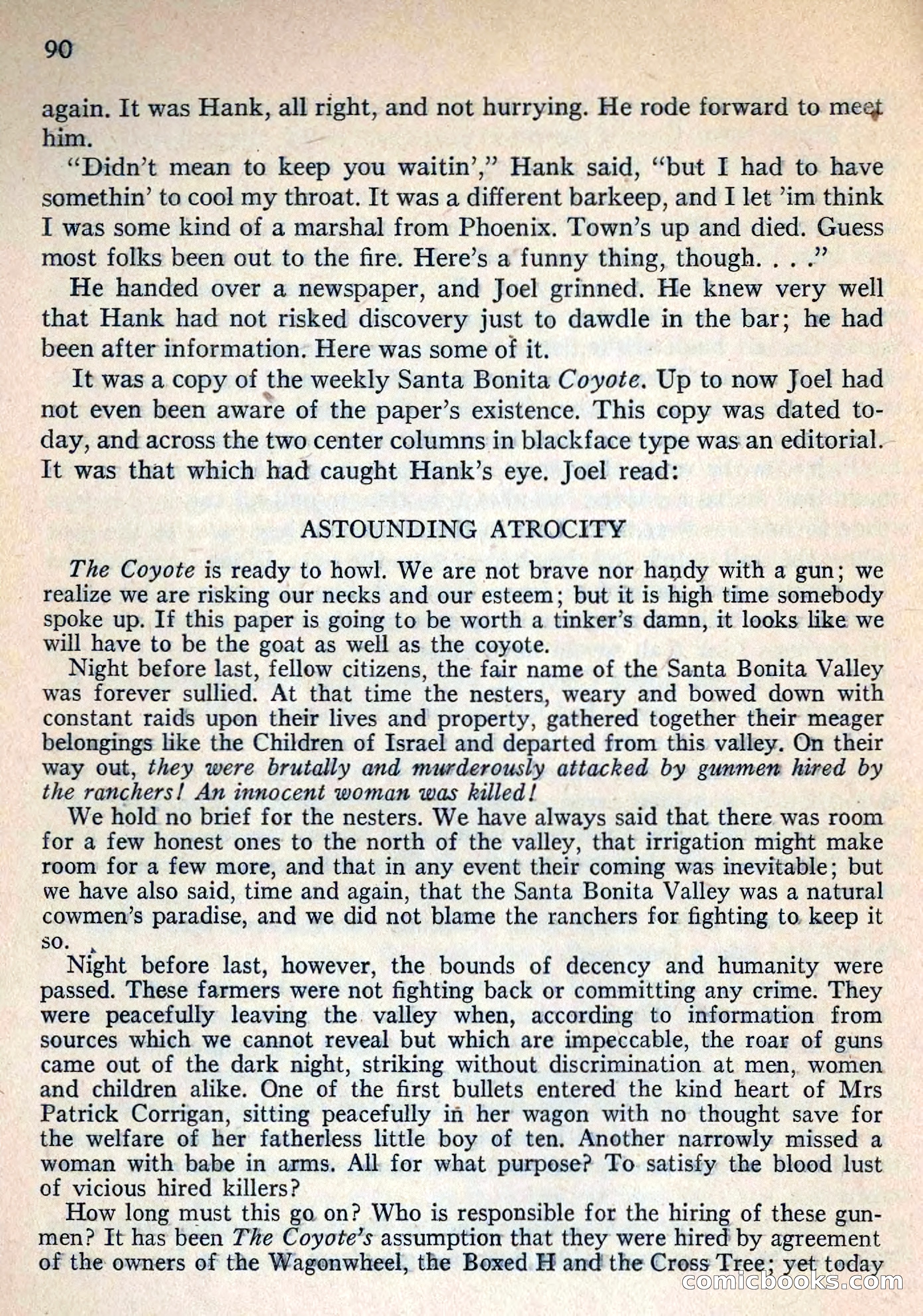 Fighting Western Novel No. 2: Under The Mesa Rim — page 92 of 133