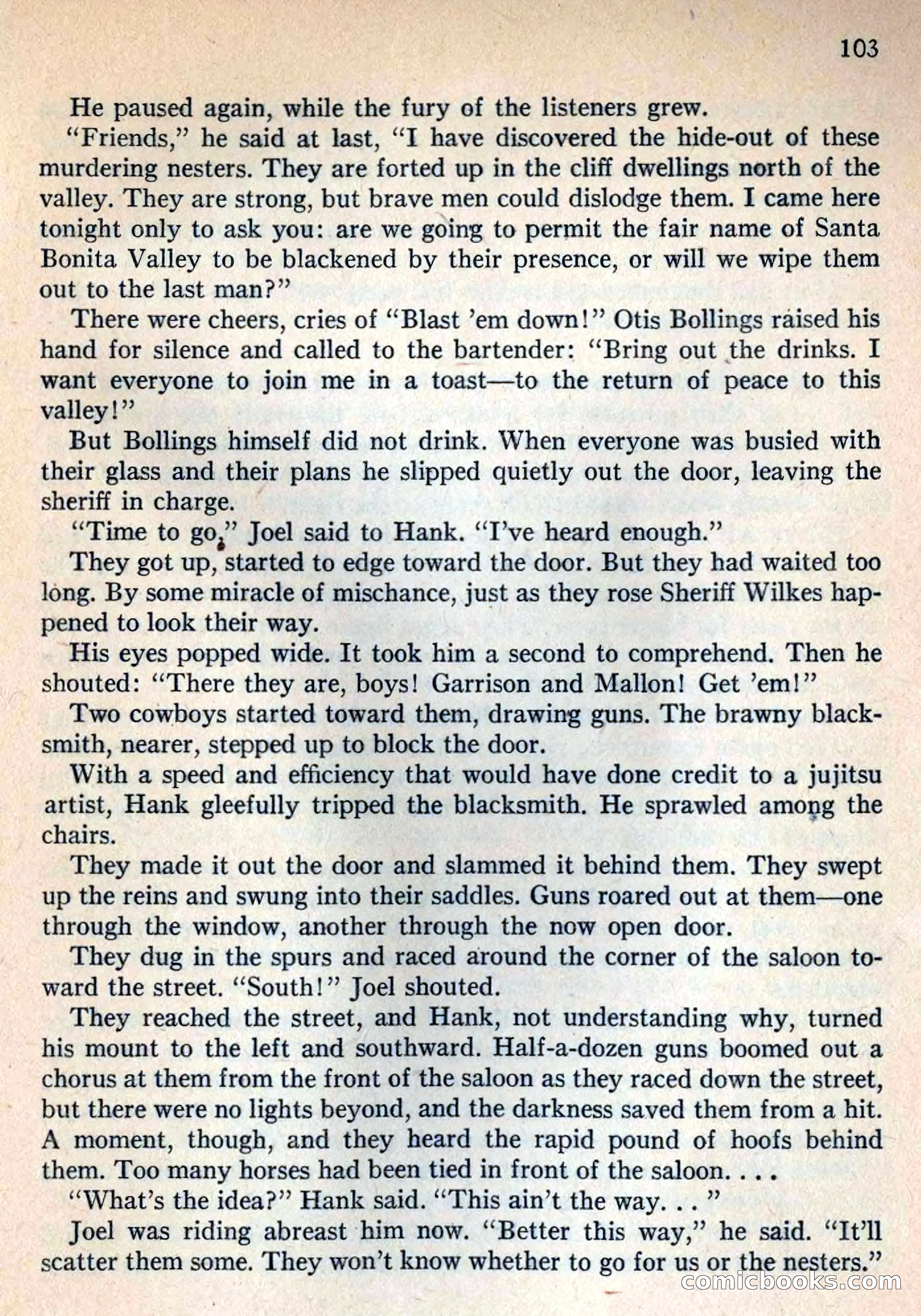 Fighting Western Novel No. 2: Under The Mesa Rim — page 105 of 133