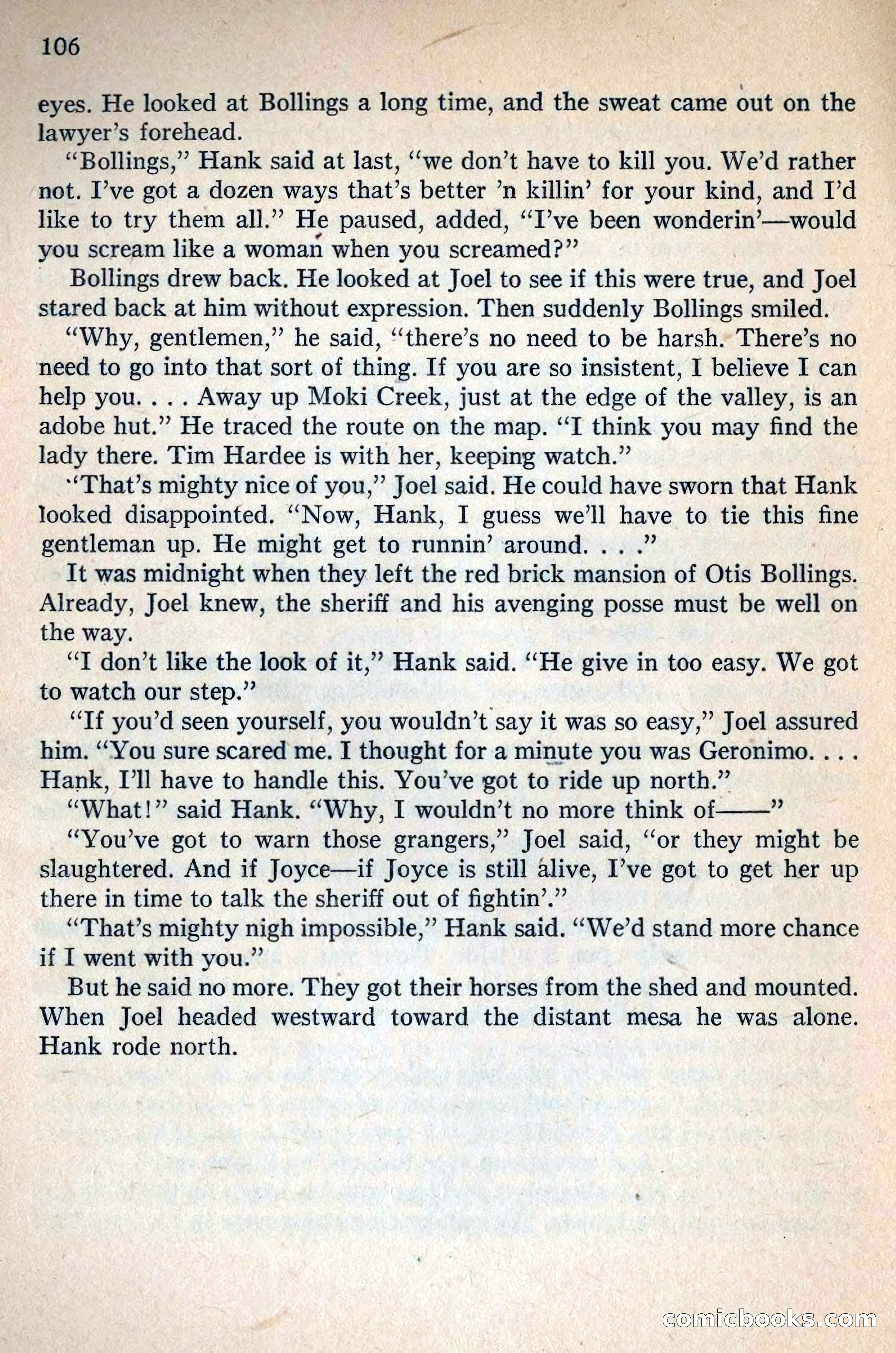 Fighting Western Novel No. 2: Under The Mesa Rim — page 108 of 133