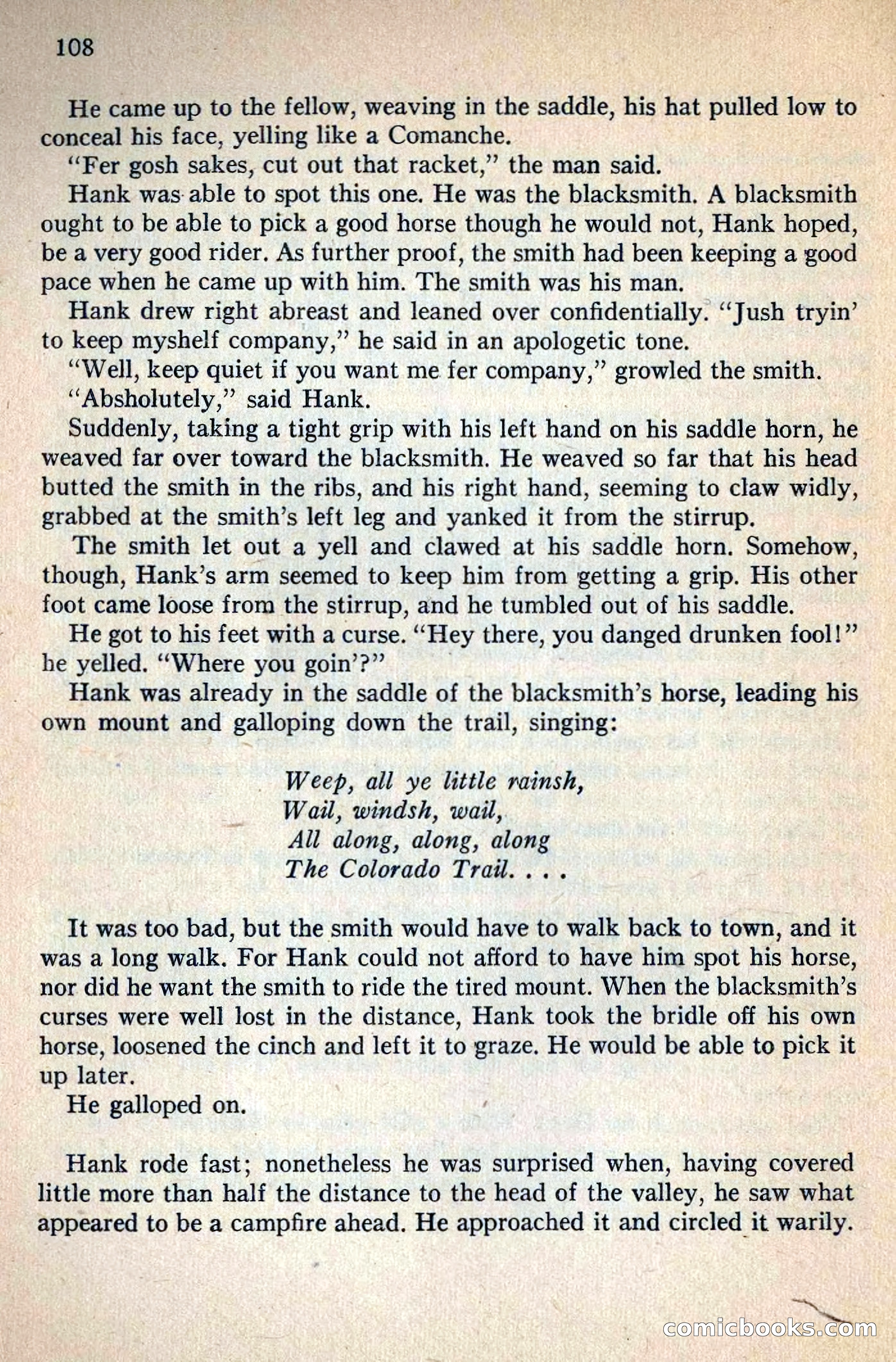 Fighting Western Novel No. 2: Under The Mesa Rim — page 110 of 133
