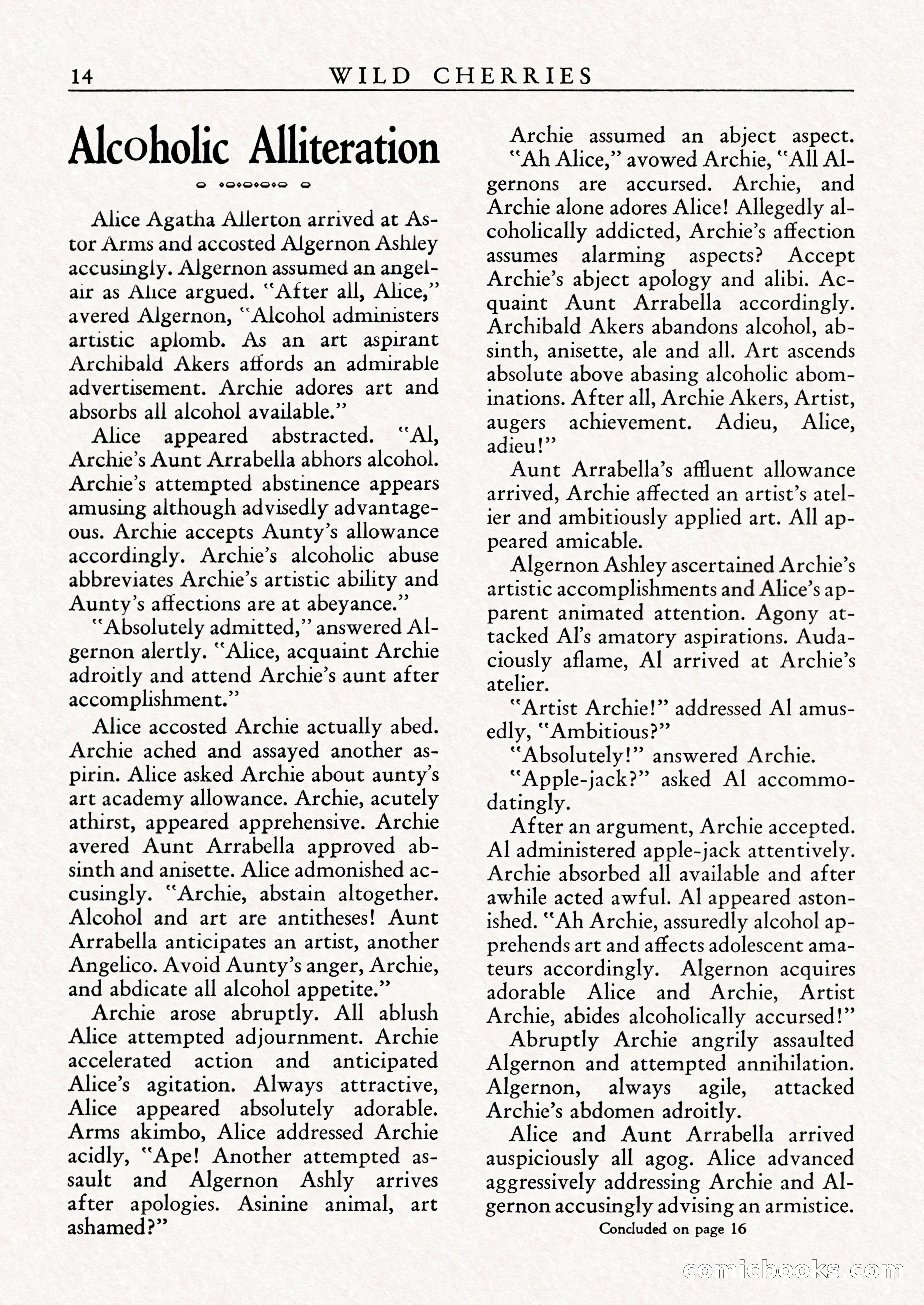 Wild Cherries, Vol. 1, No. 2 — page 16 of 68