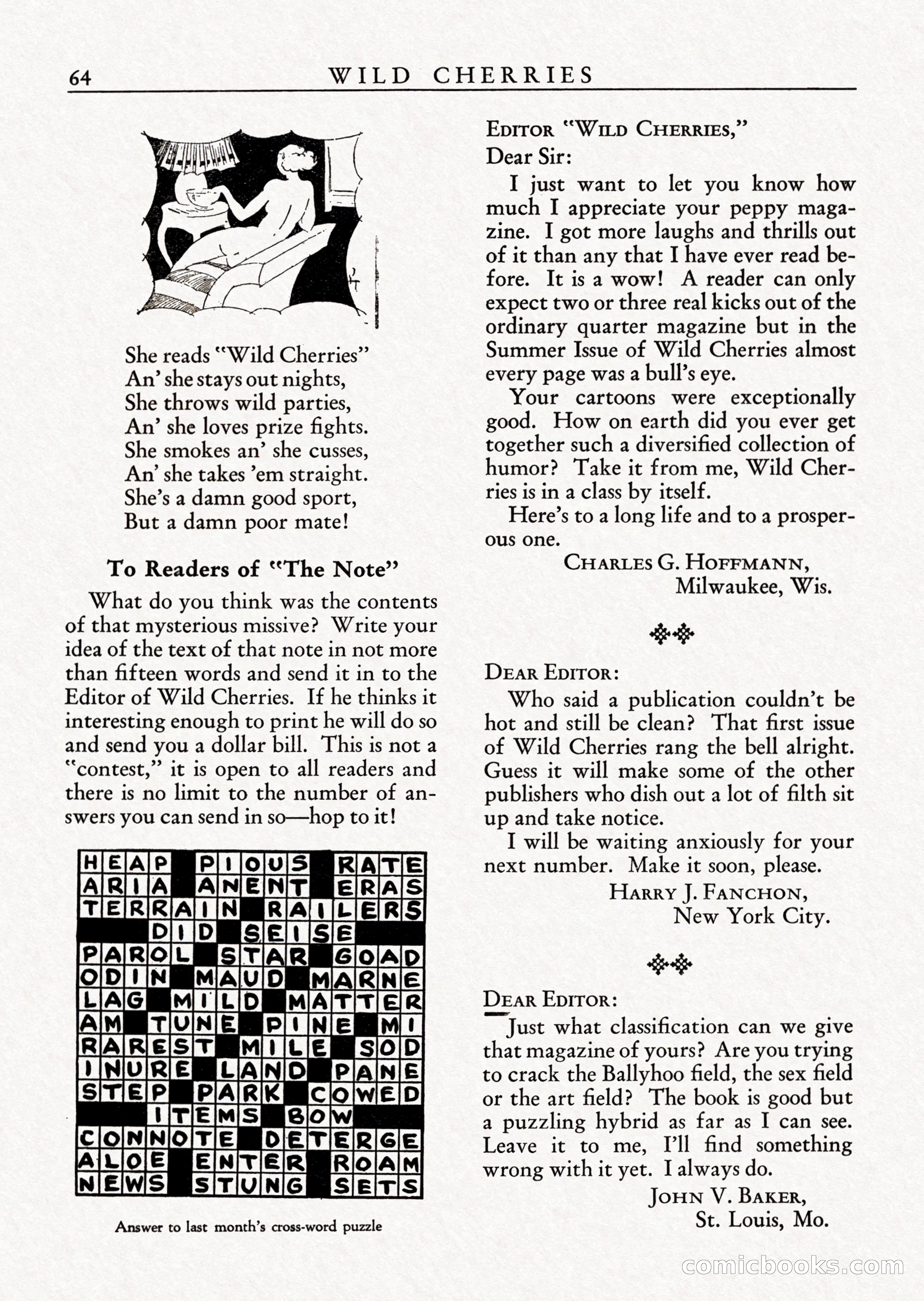 Wild Cherries, Vol. 1, No. 2 — page 66 of 68