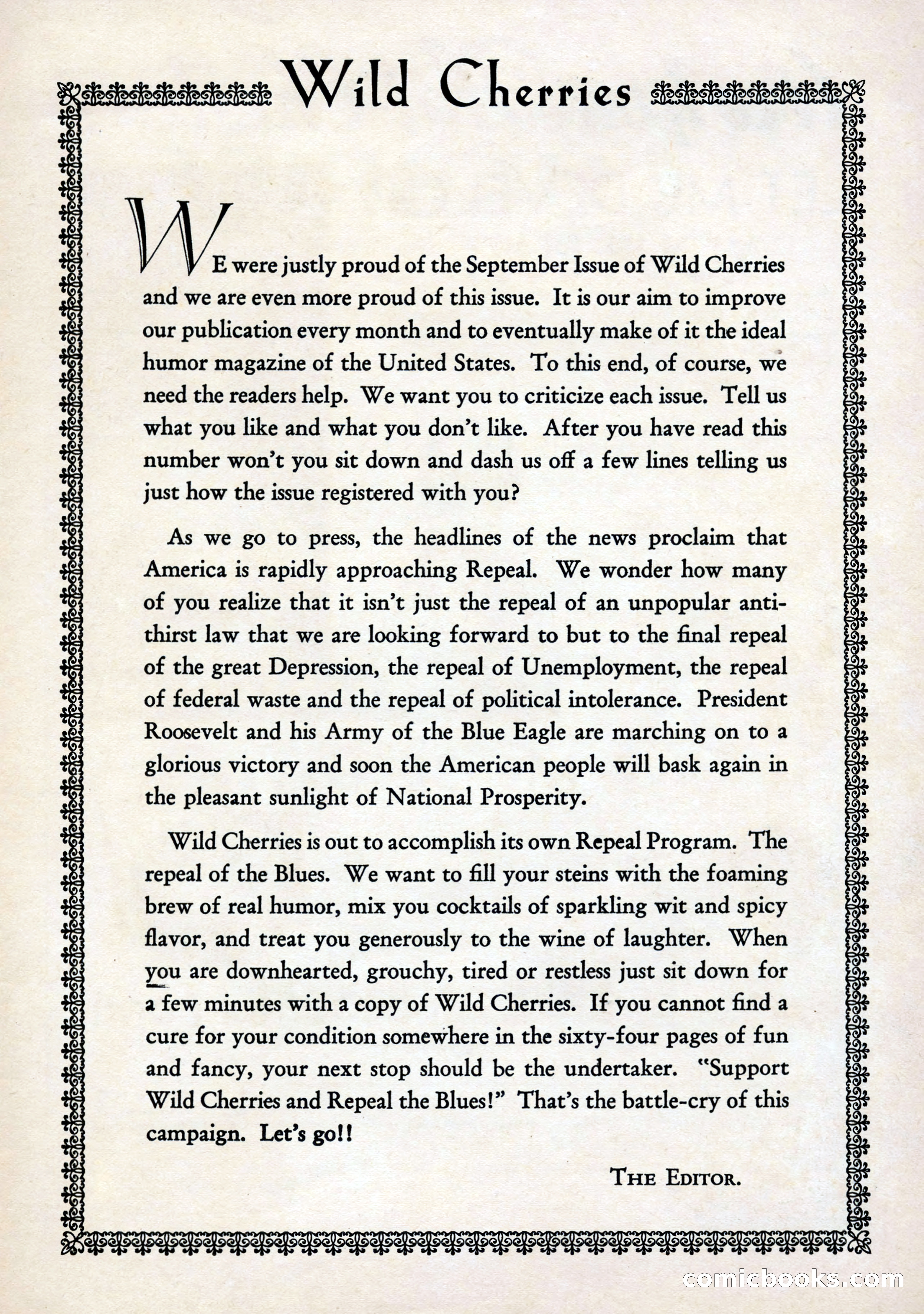 Wild Cherries, Vol. 1, No. 3 — page 3 of 68