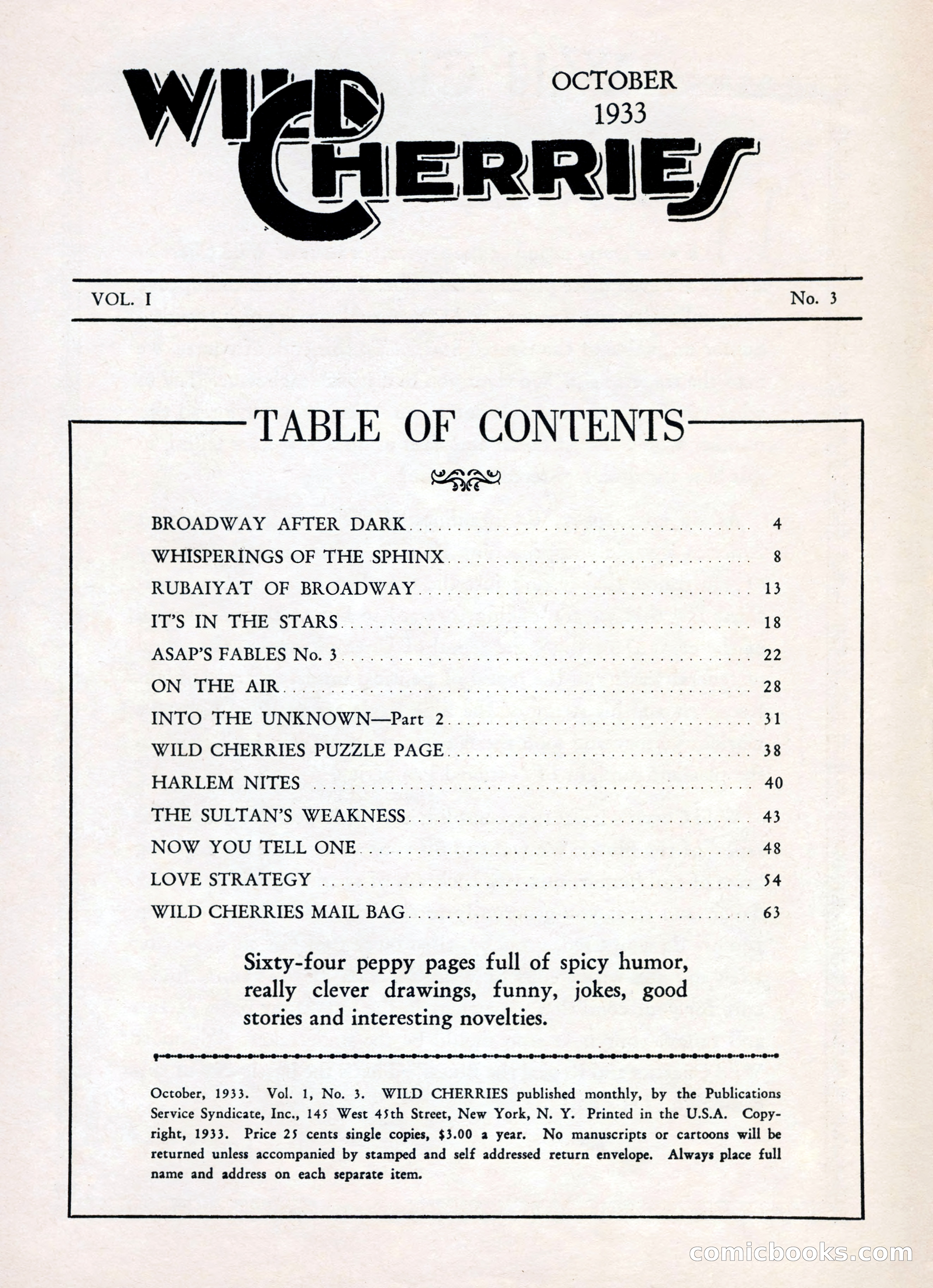 Wild Cherries, Vol. 1, No. 3 — page 4 of 68