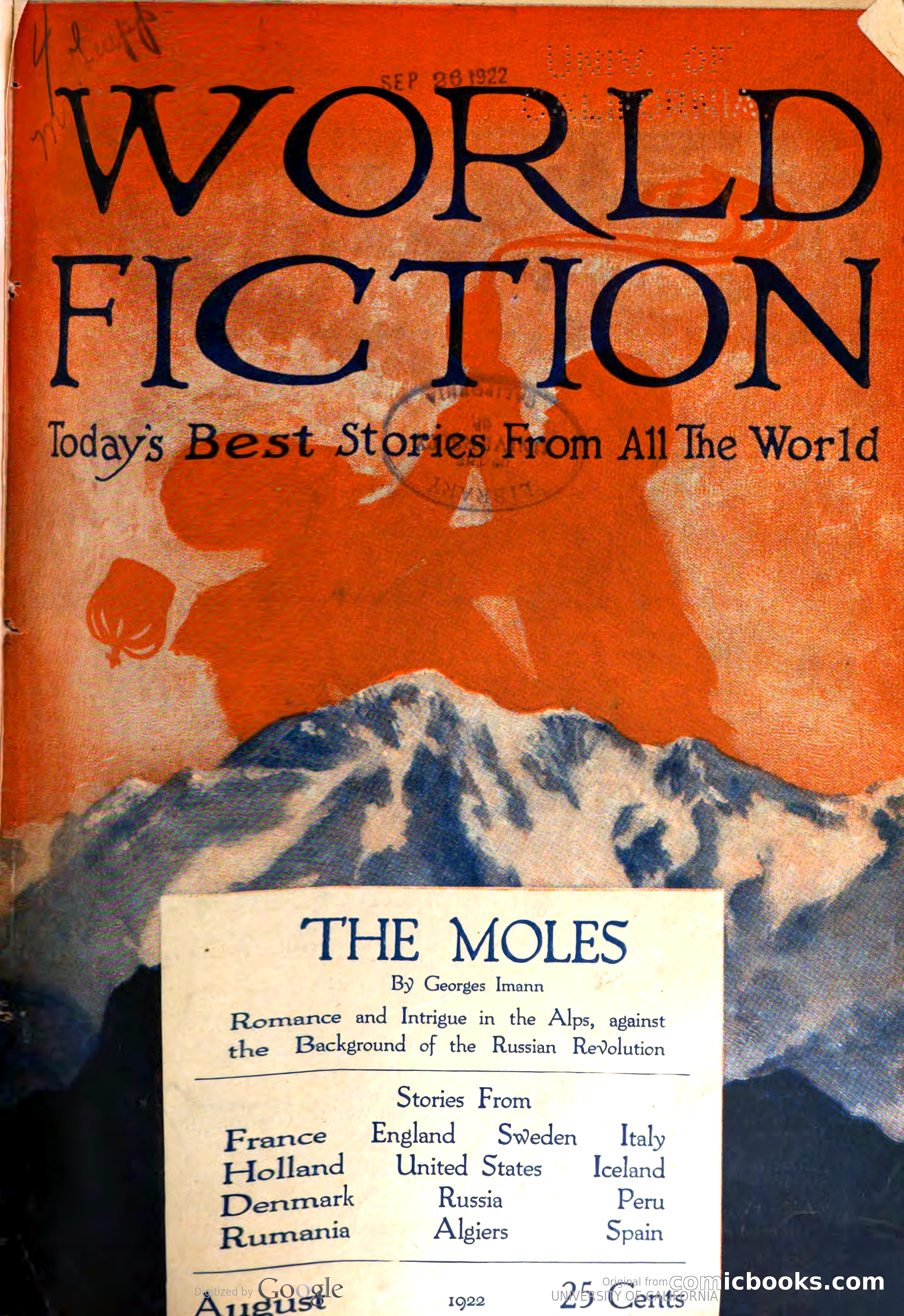 World Fiction, August 1922