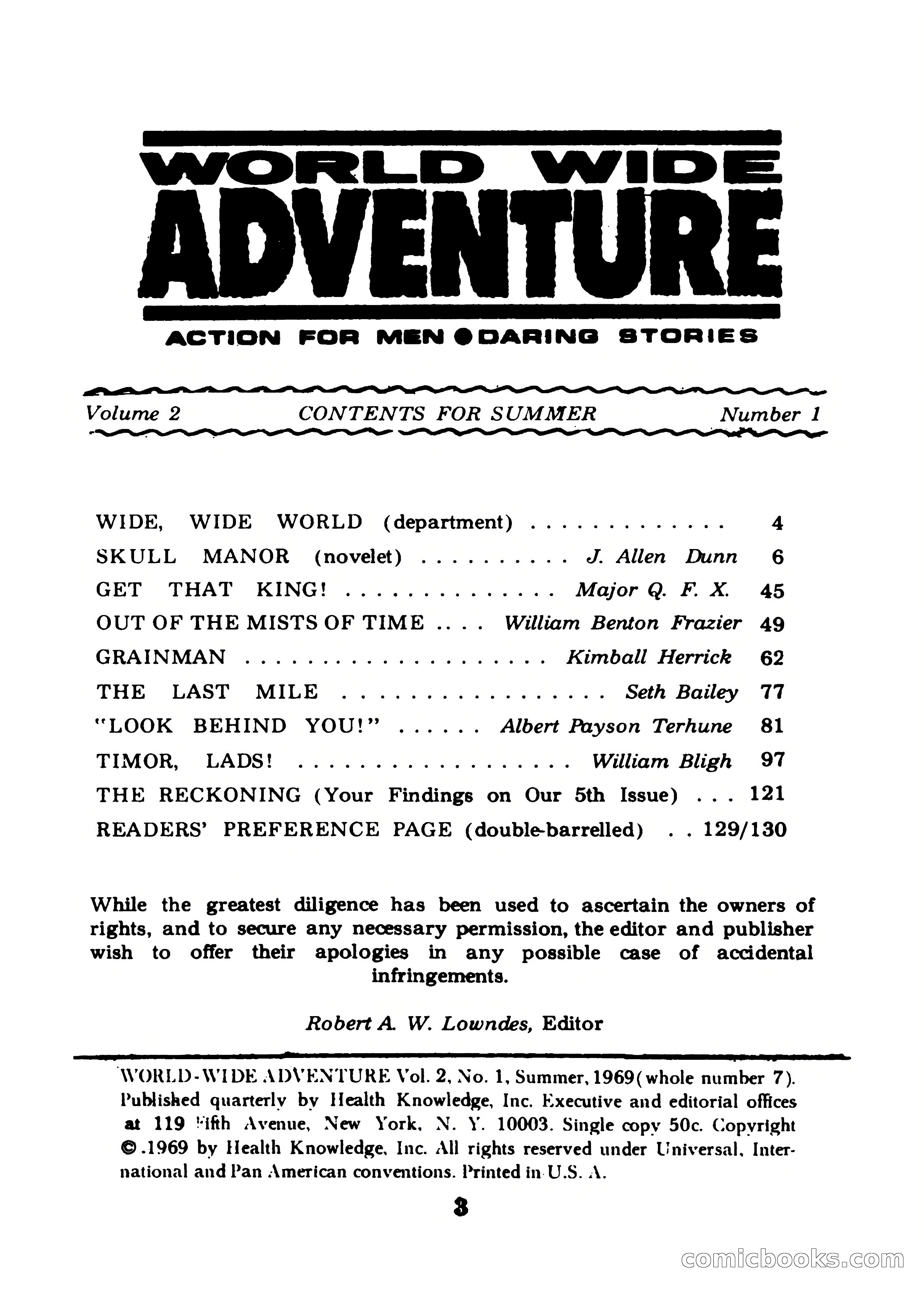 World Wide Adventure No. 7 — page 3 of 132