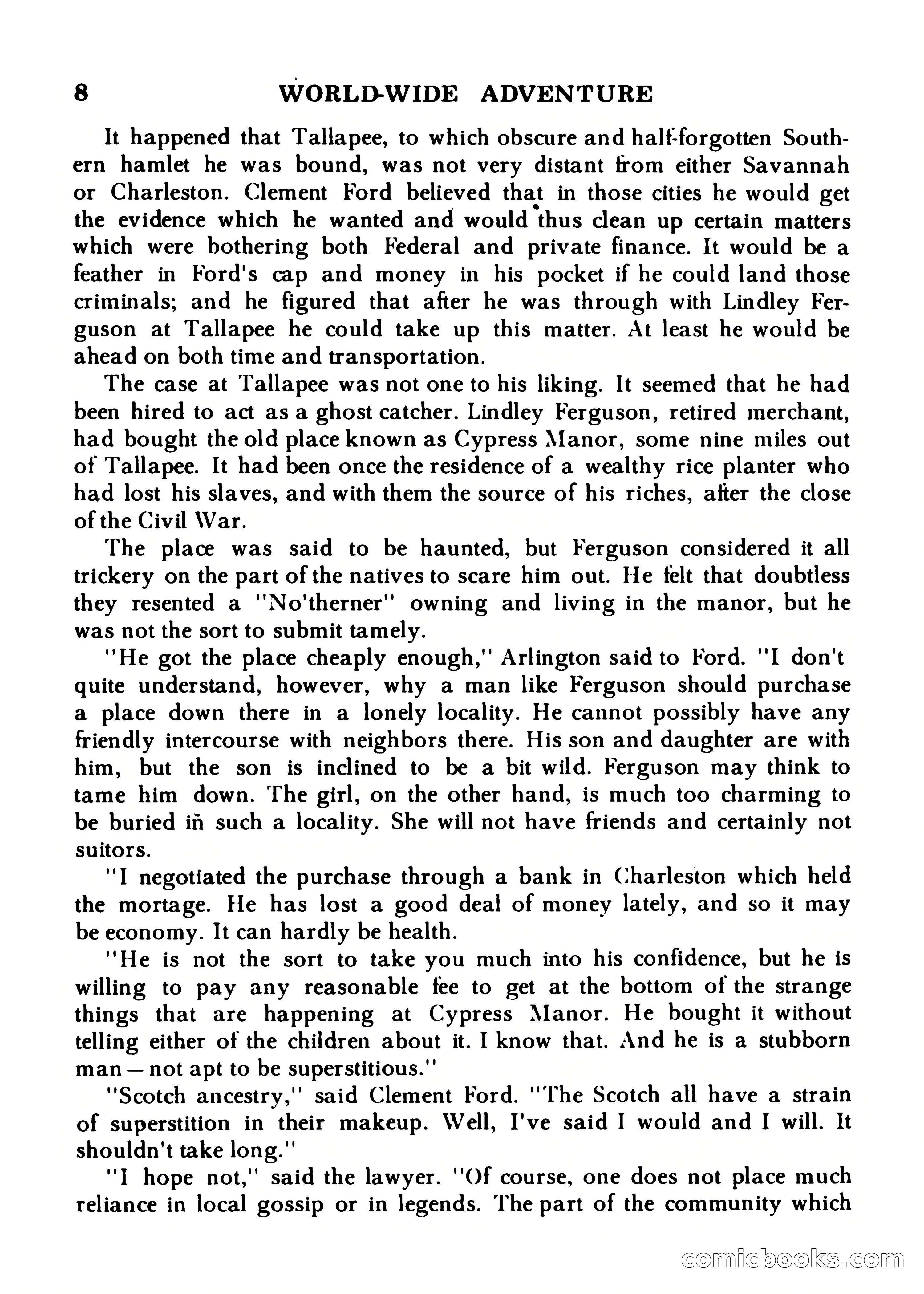 World Wide Adventure No. 7 — page 8 of 132