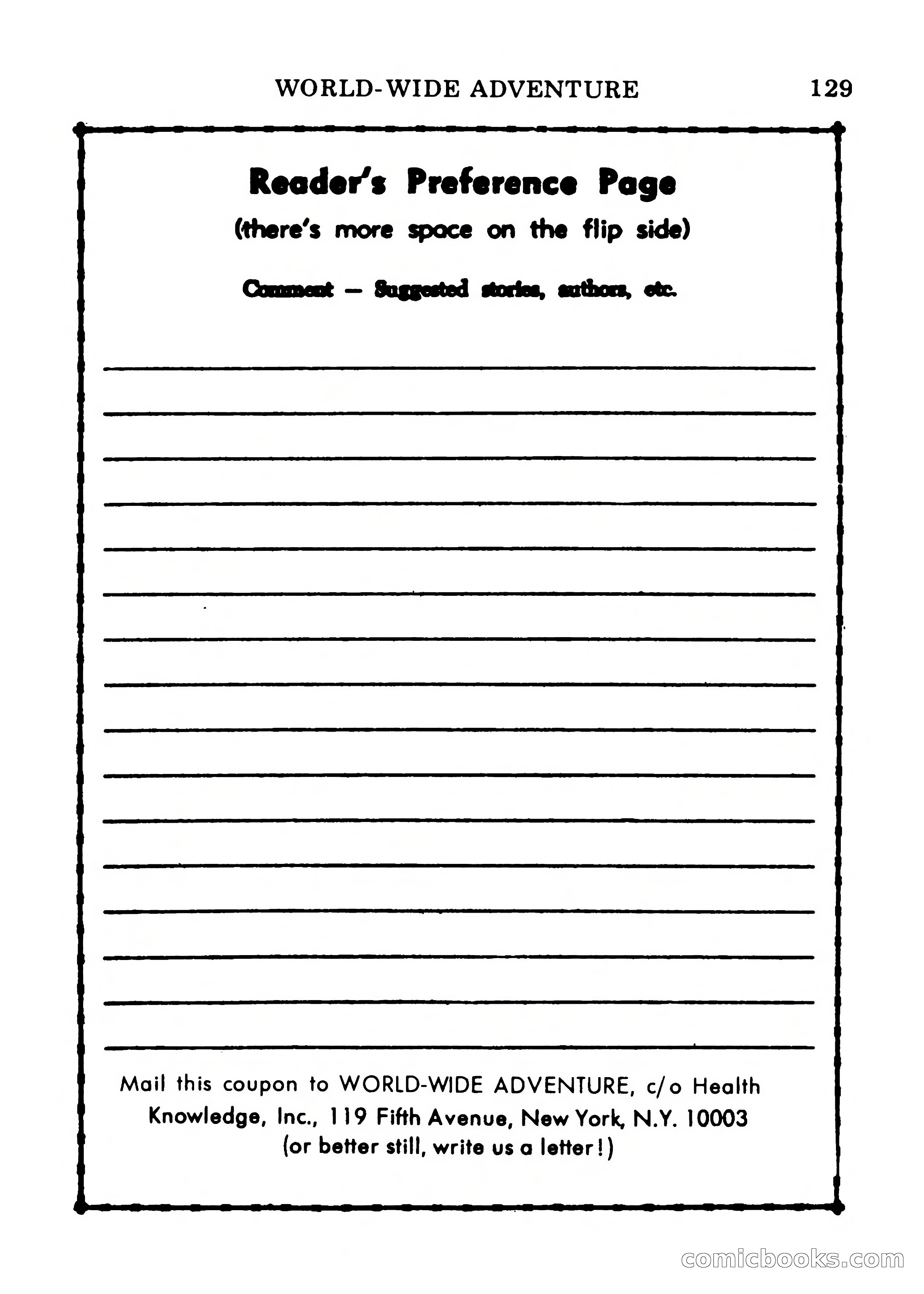 World Wide Adventure No. 7 — page 129 of 132