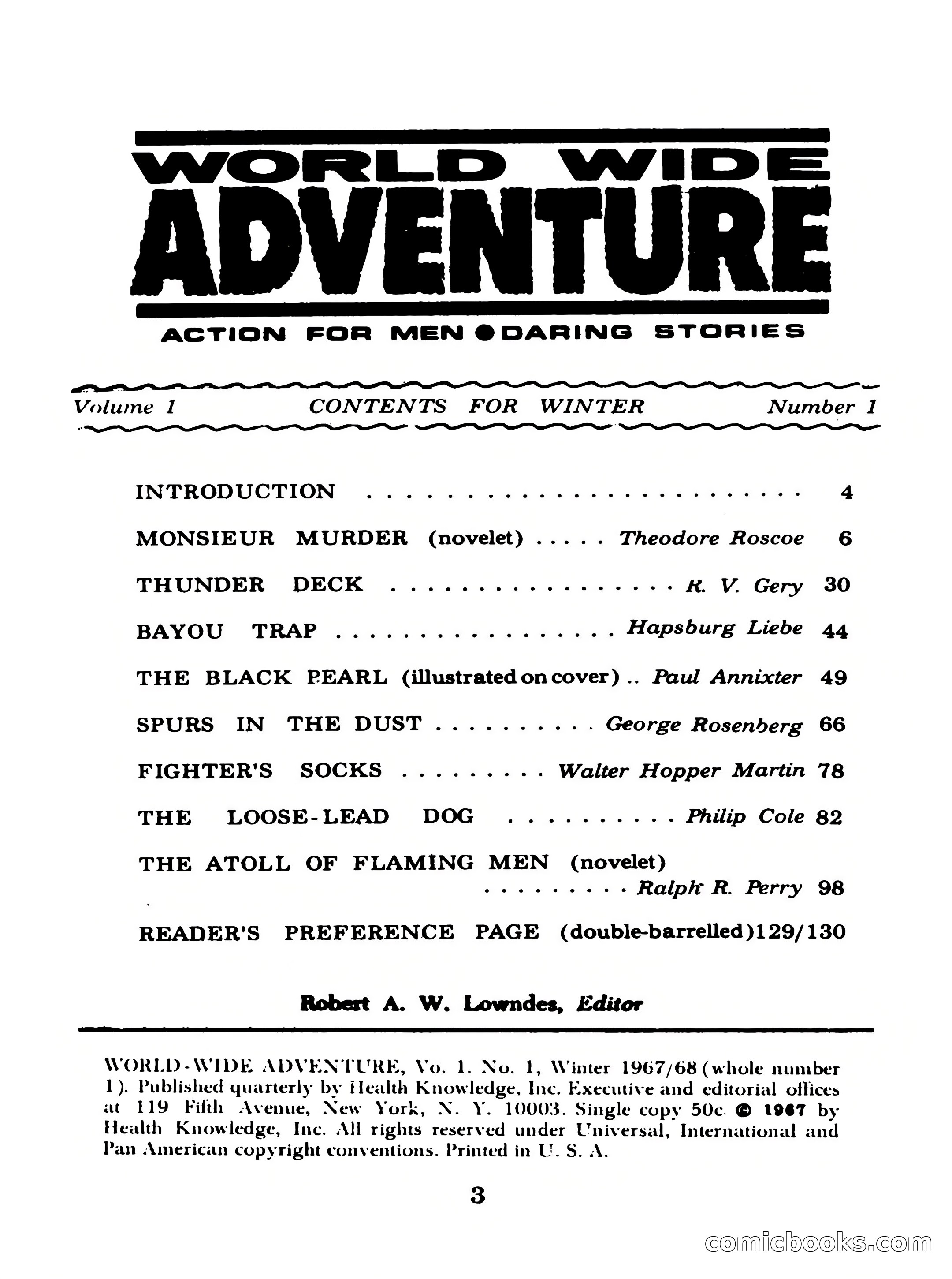 World Wide Adventure No. 1 — page 3 of 132