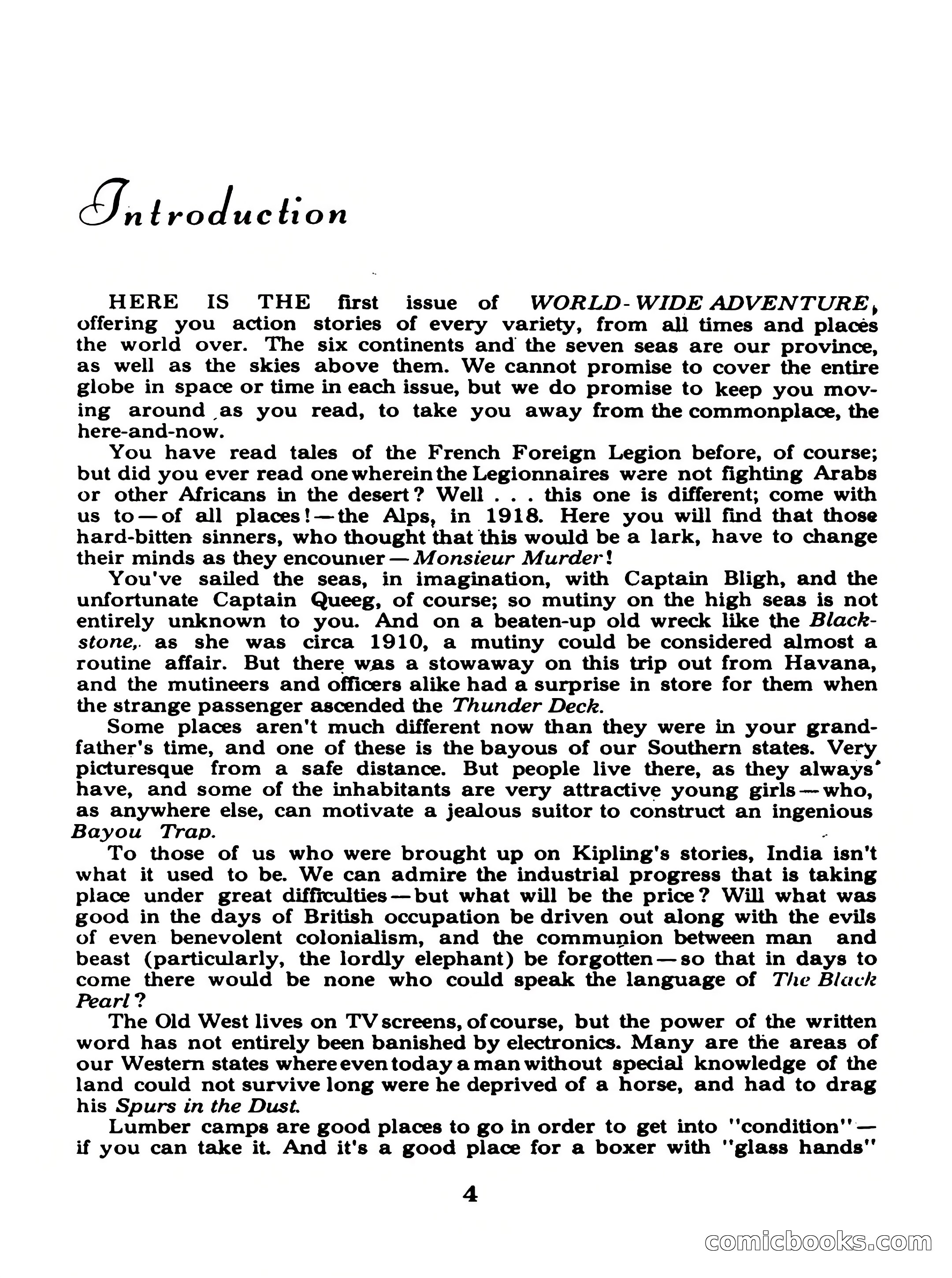 World Wide Adventure No. 1 — page 4 of 132