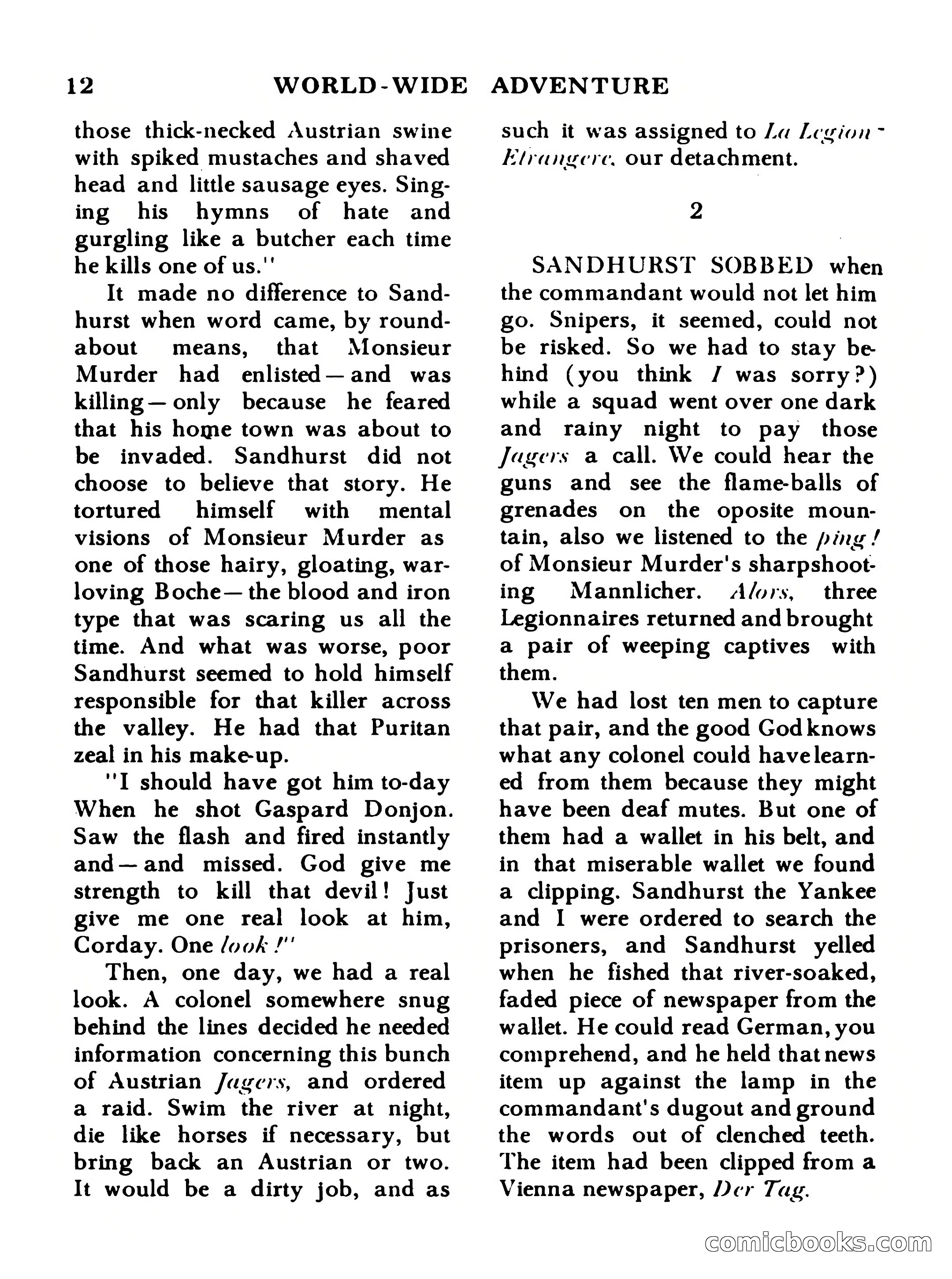 World Wide Adventure No. 1 — page 12 of 132