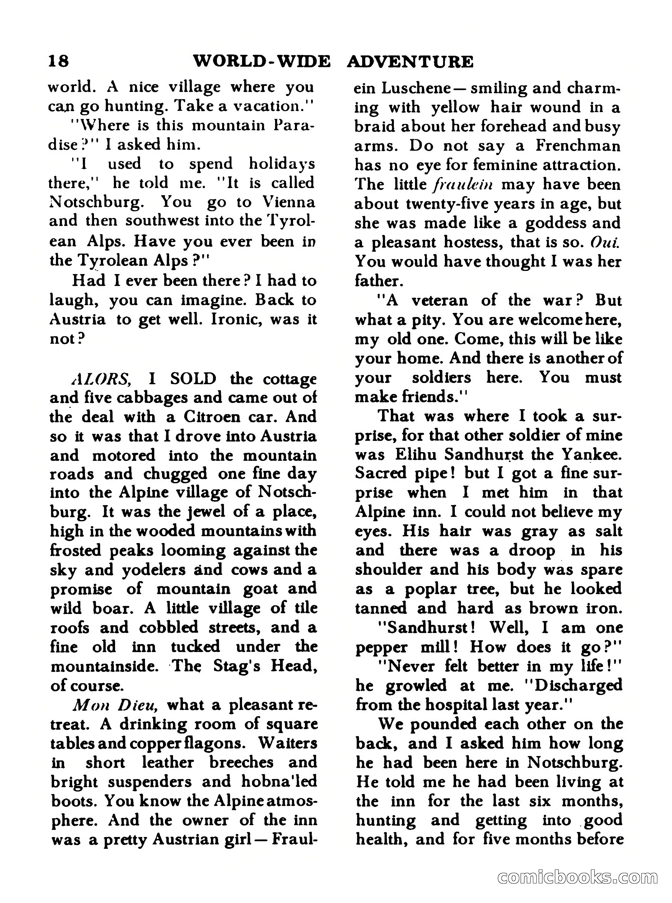 World Wide Adventure No. 1 — page 18 of 132