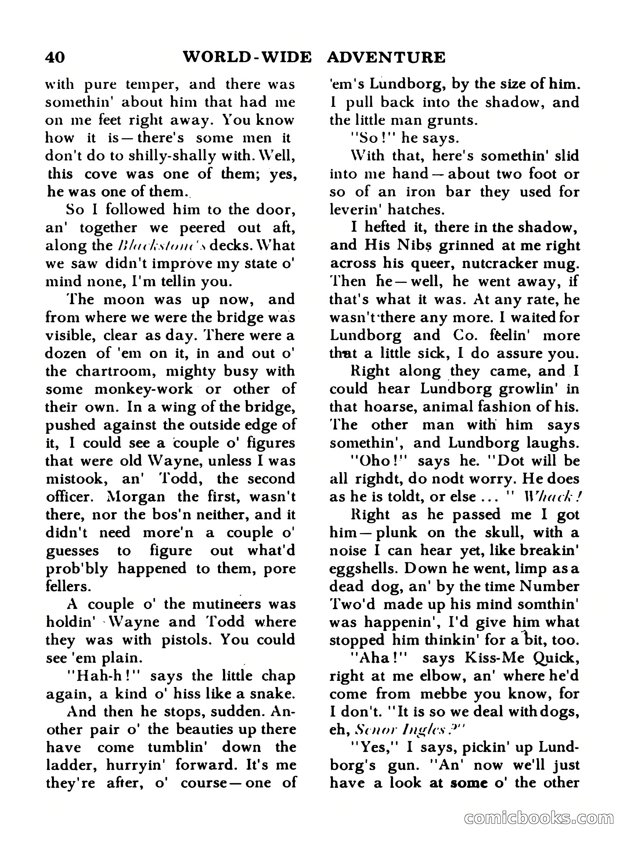 World Wide Adventure No. 1 — page 40 of 132