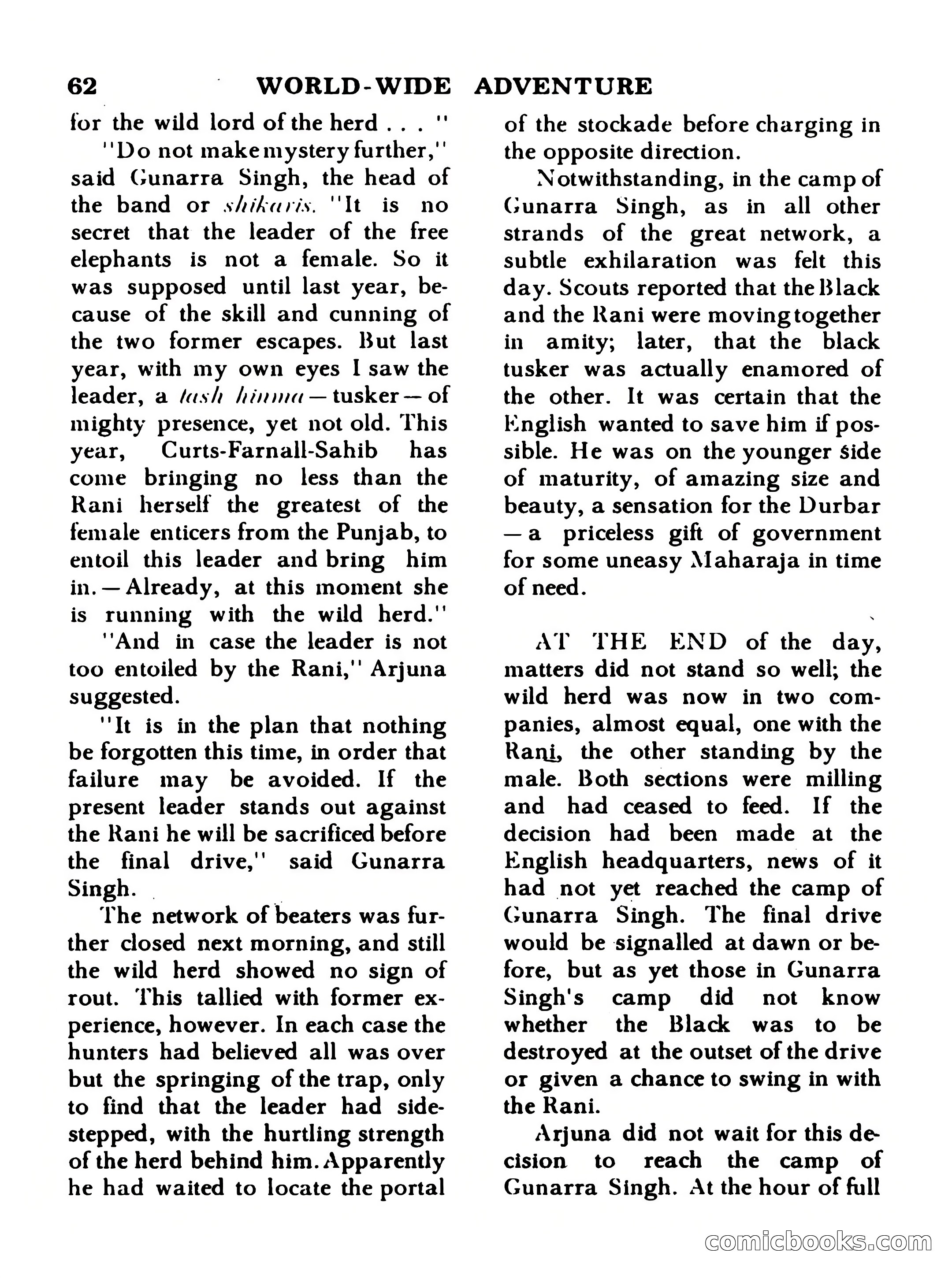 World Wide Adventure No. 1 — page 62 of 132