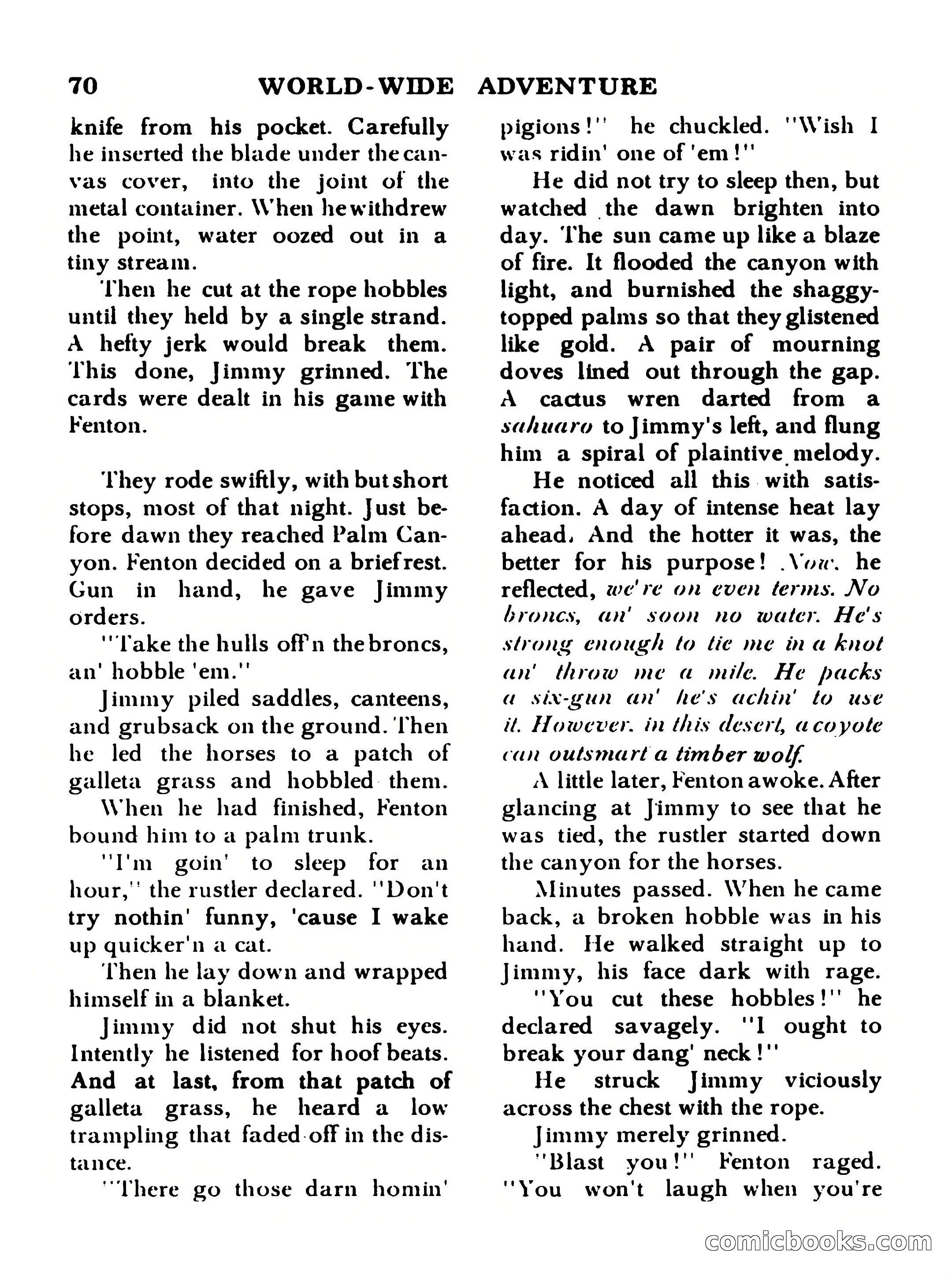 World Wide Adventure No. 1 — page 70 of 132