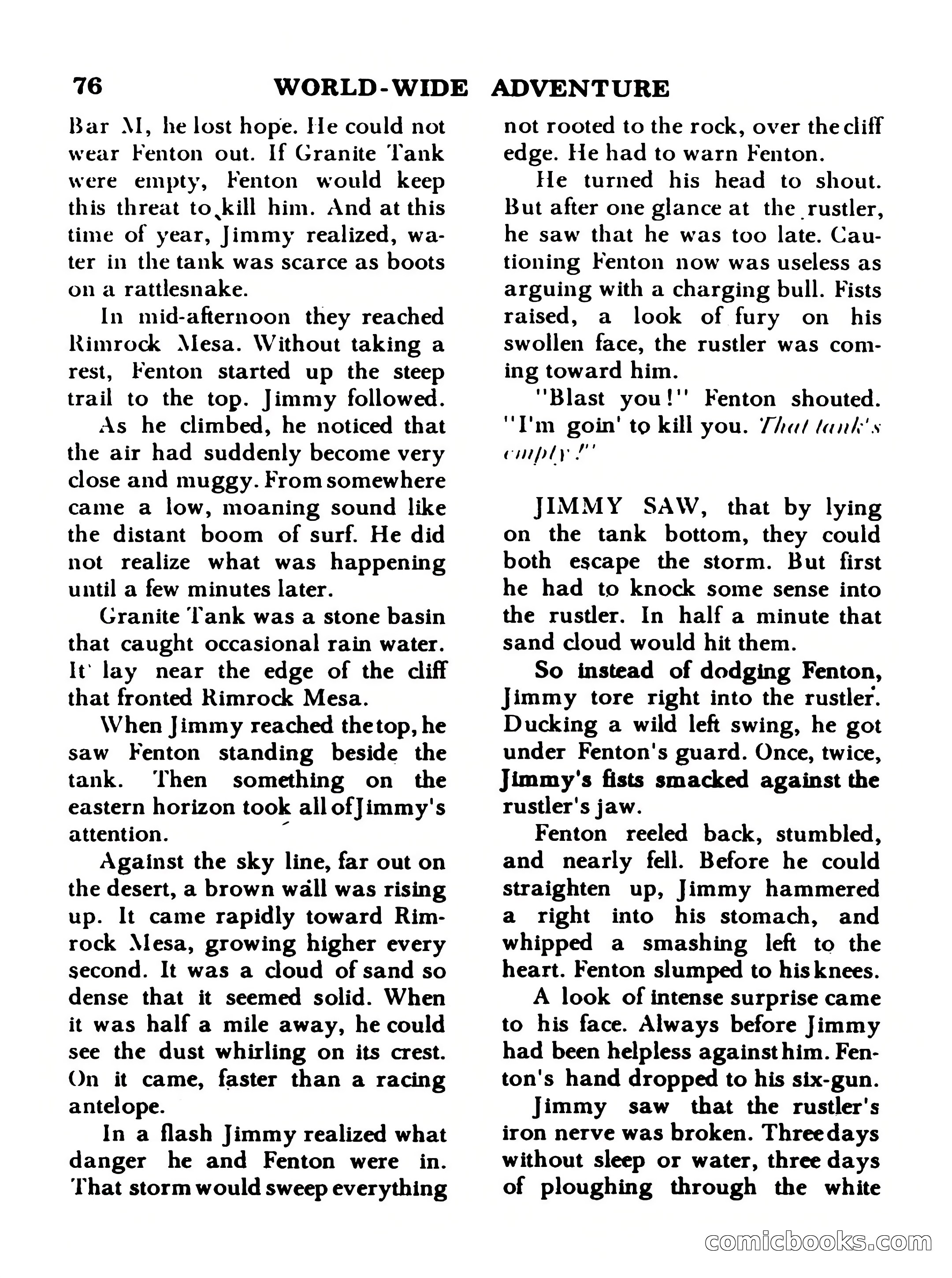 World Wide Adventure No. 1 — page 76 of 132