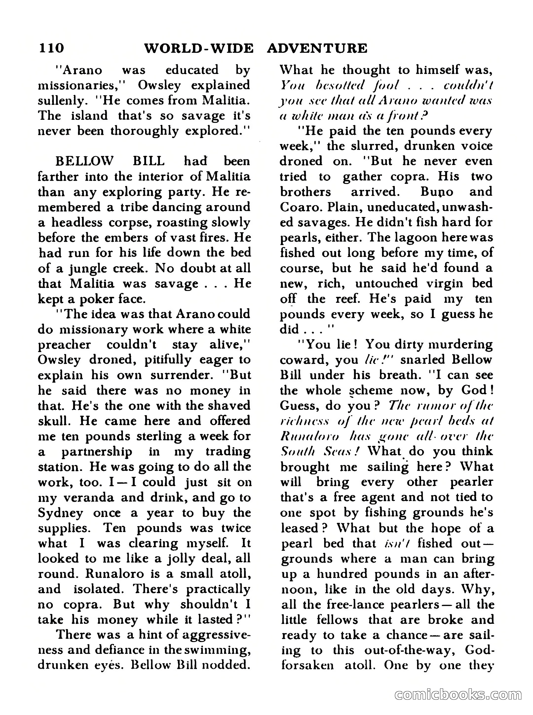 World Wide Adventure No. 1 — page 110 of 132