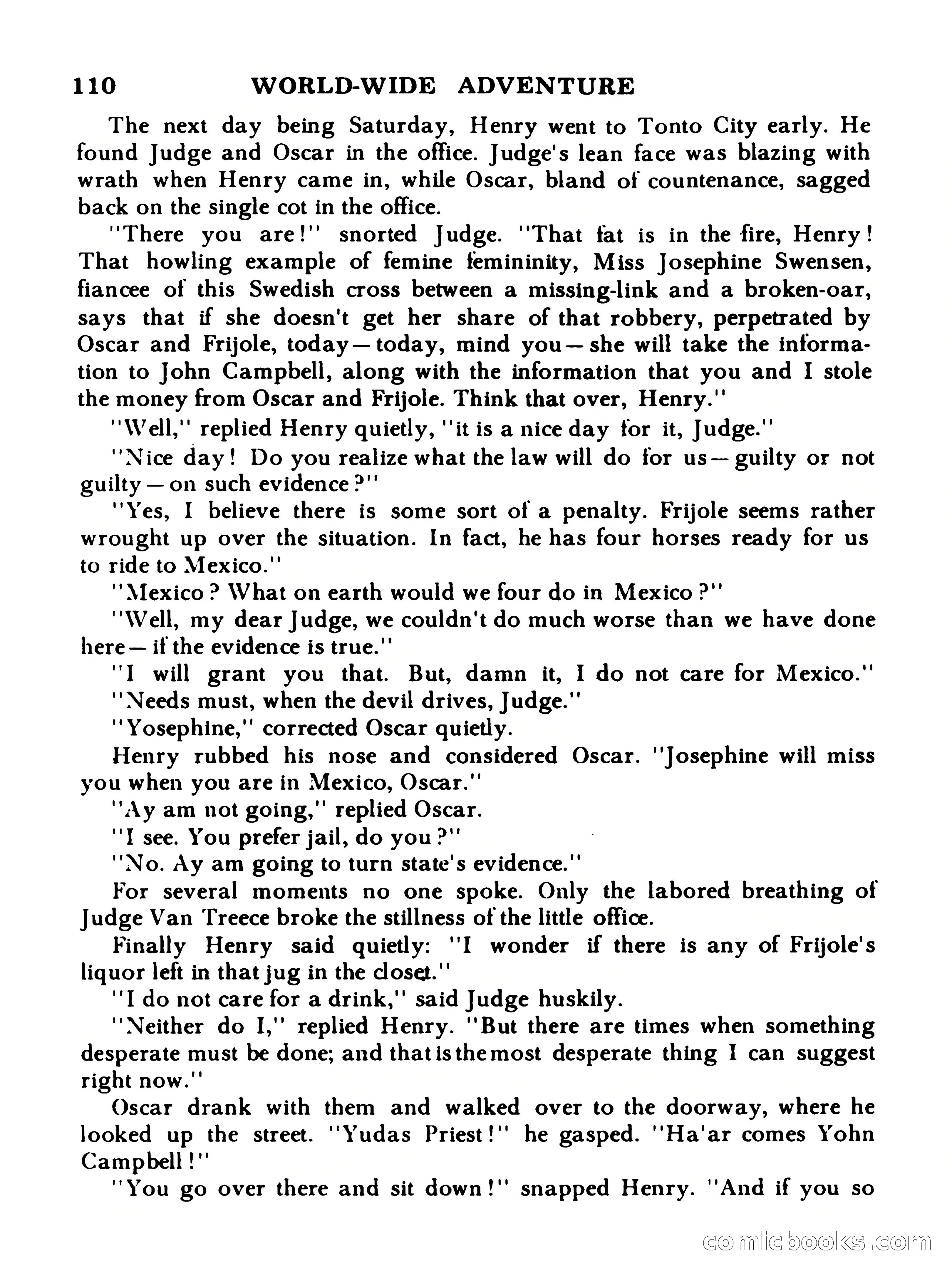 World Wide Adventure No. 5 — page 110 of 132