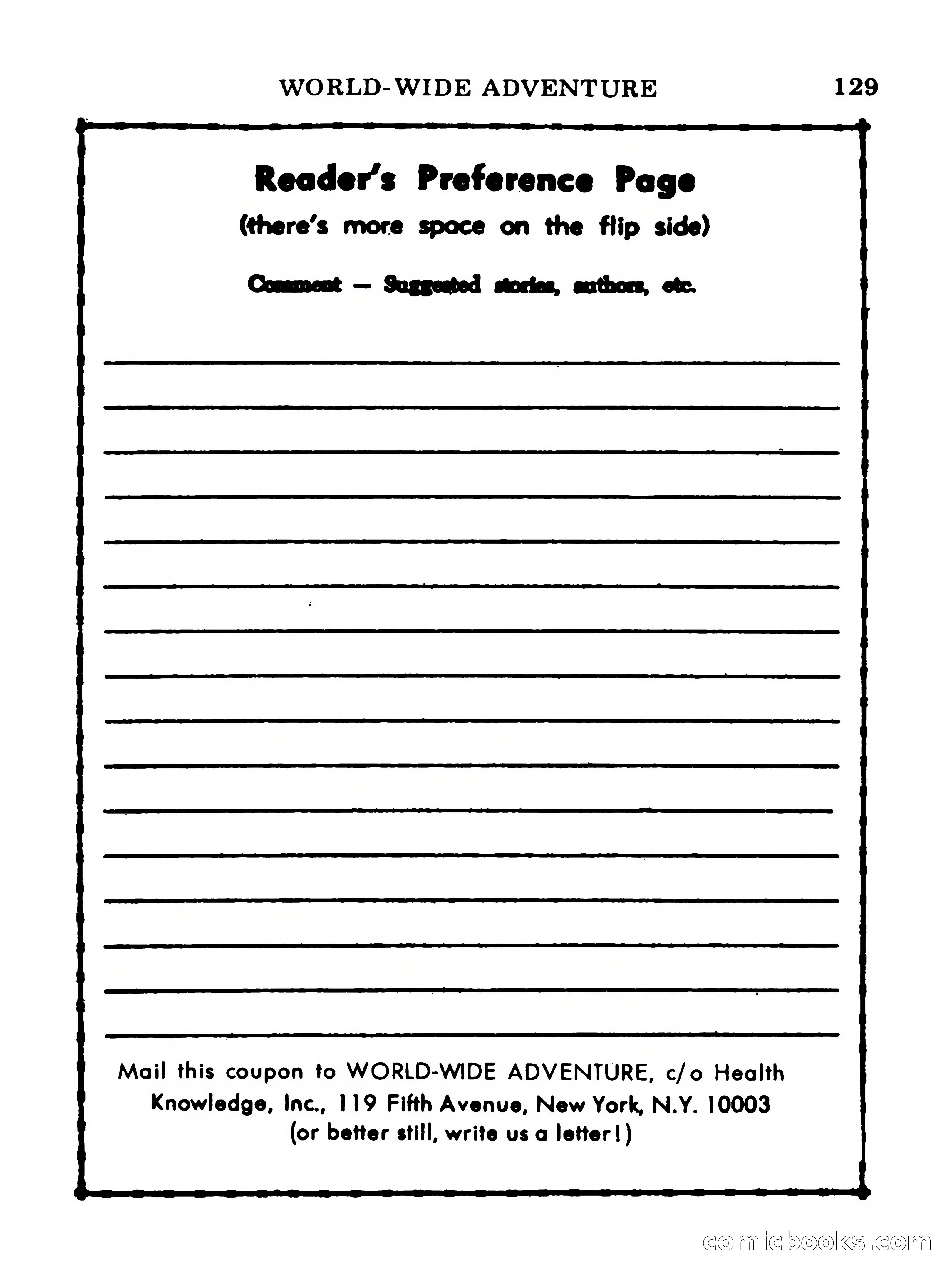 World Wide Adventure No. 5 — page 129 of 132