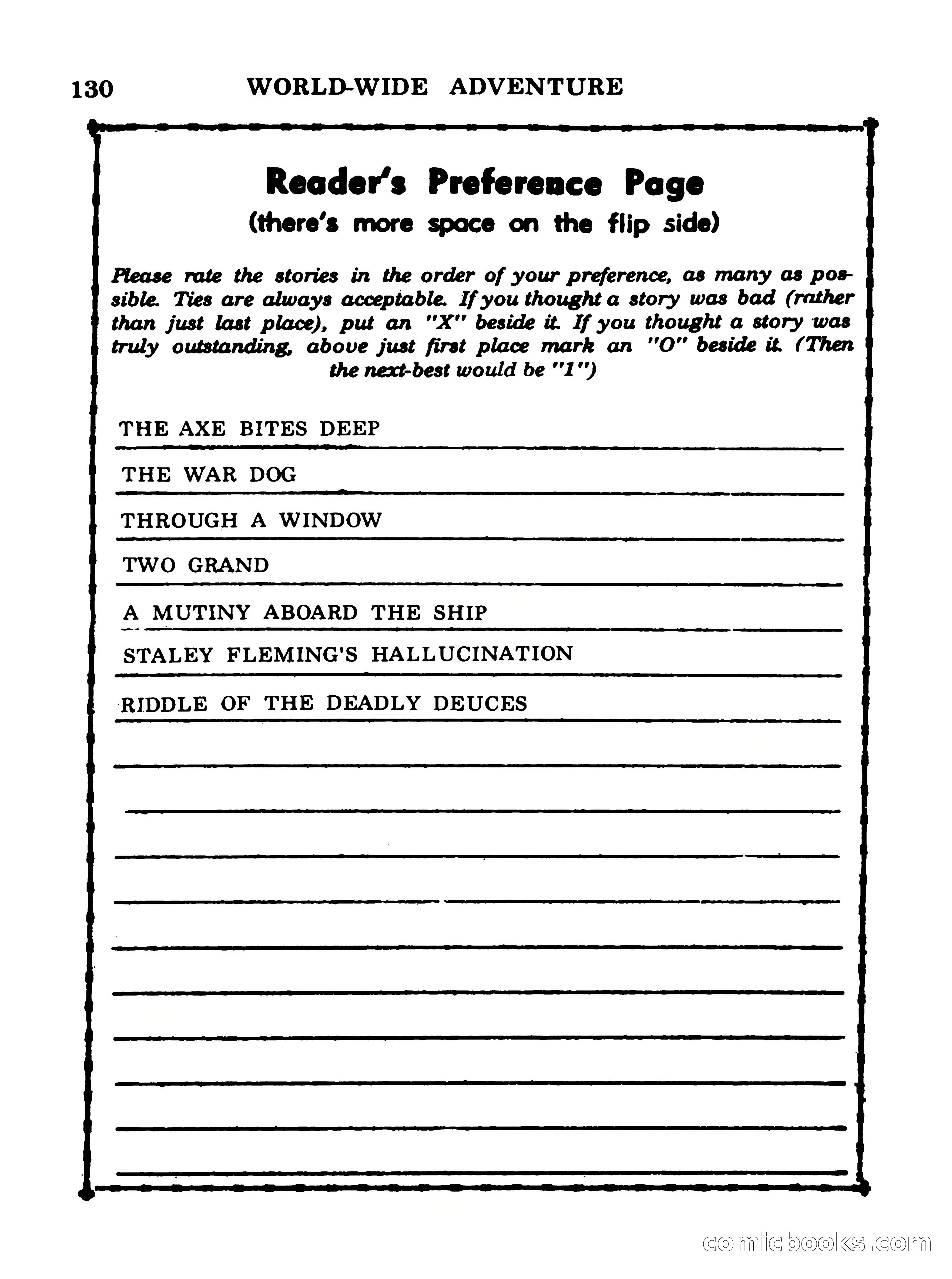 World Wide Adventure No. 5 — page 130 of 132