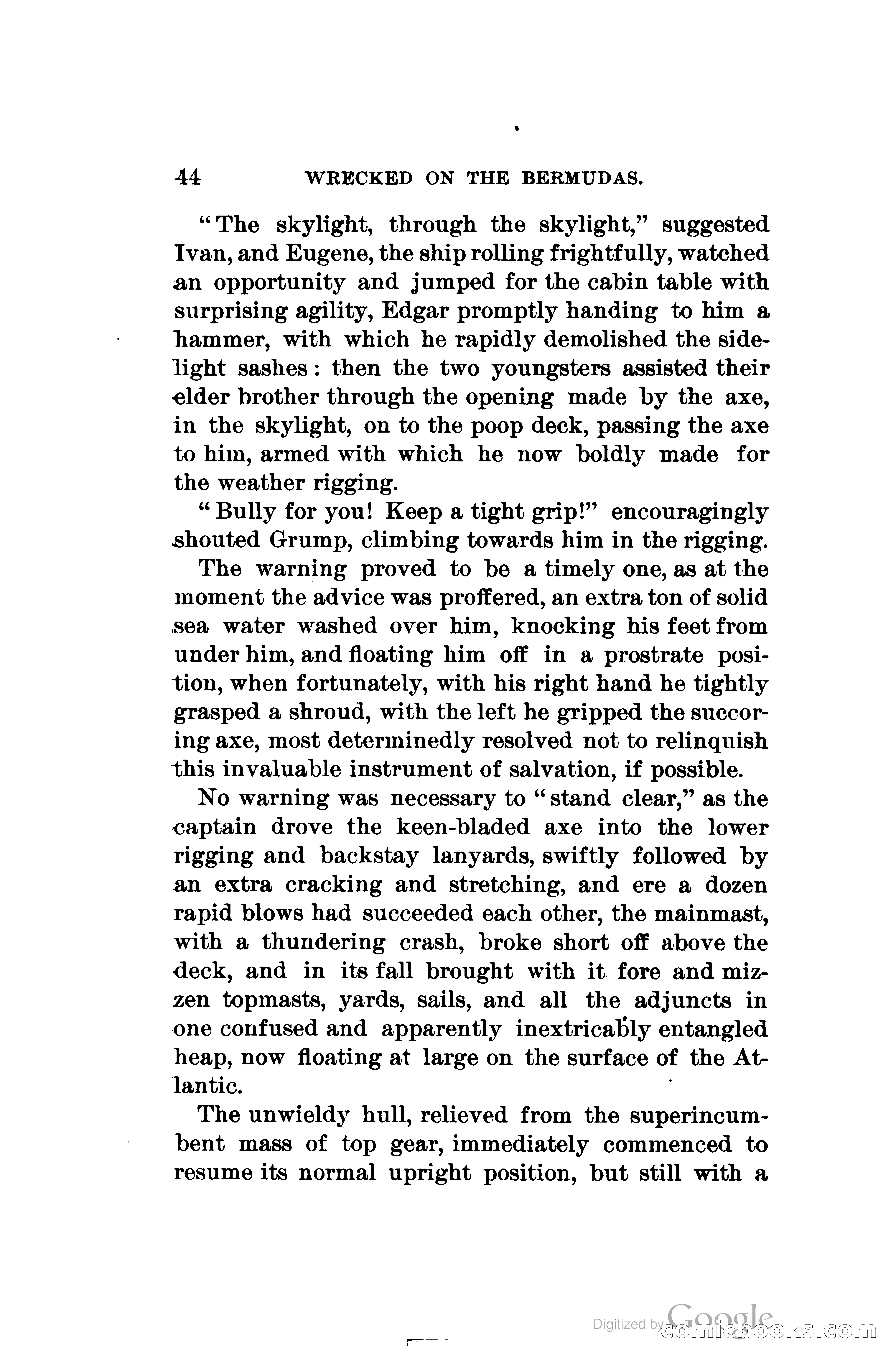 Wrecked On The Bermudas: The Thrilling Adventures Of Three Boys — page 73 of 344