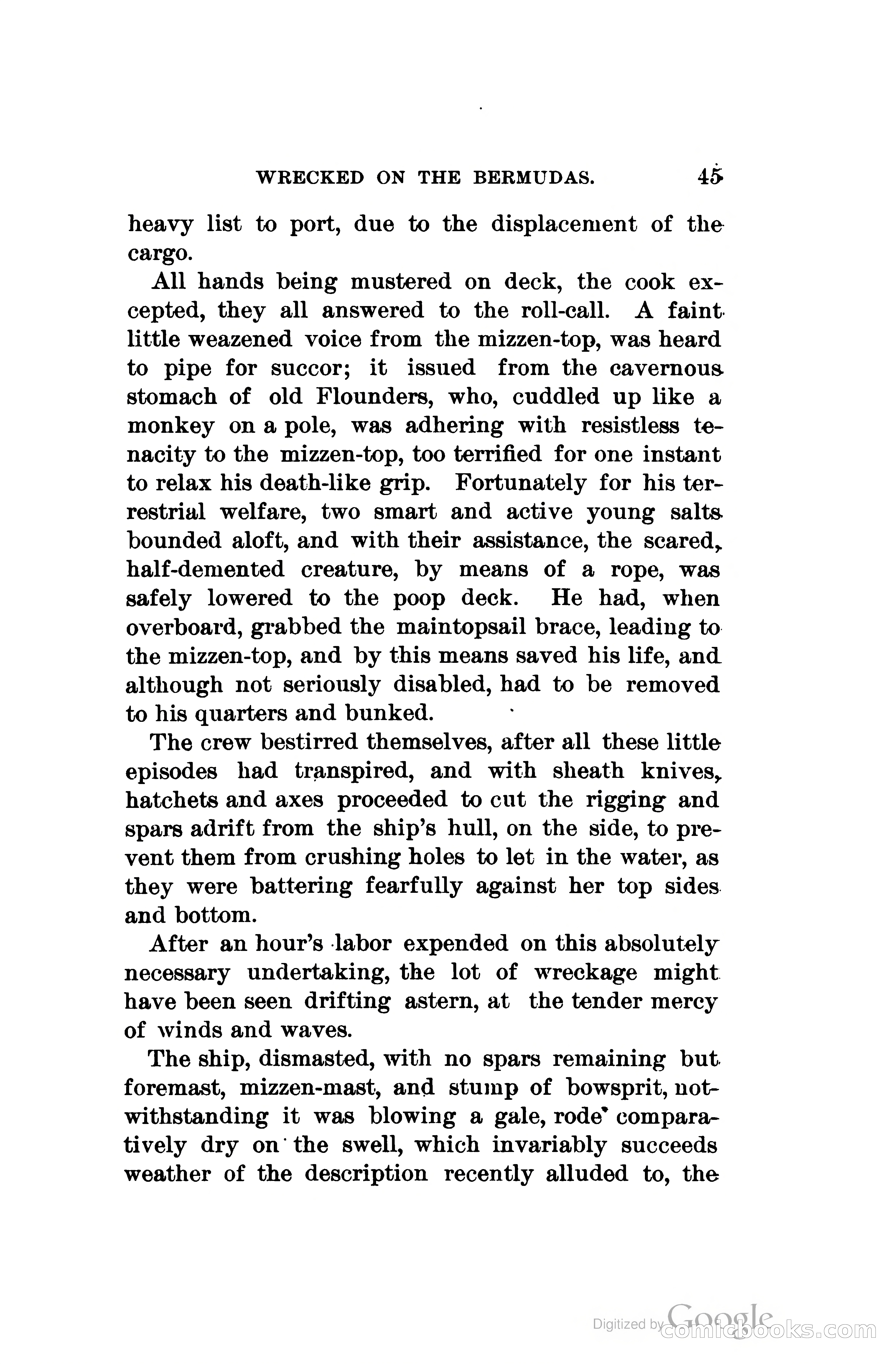 Wrecked On The Bermudas: The Thrilling Adventures Of Three Boys — page 76 of 344