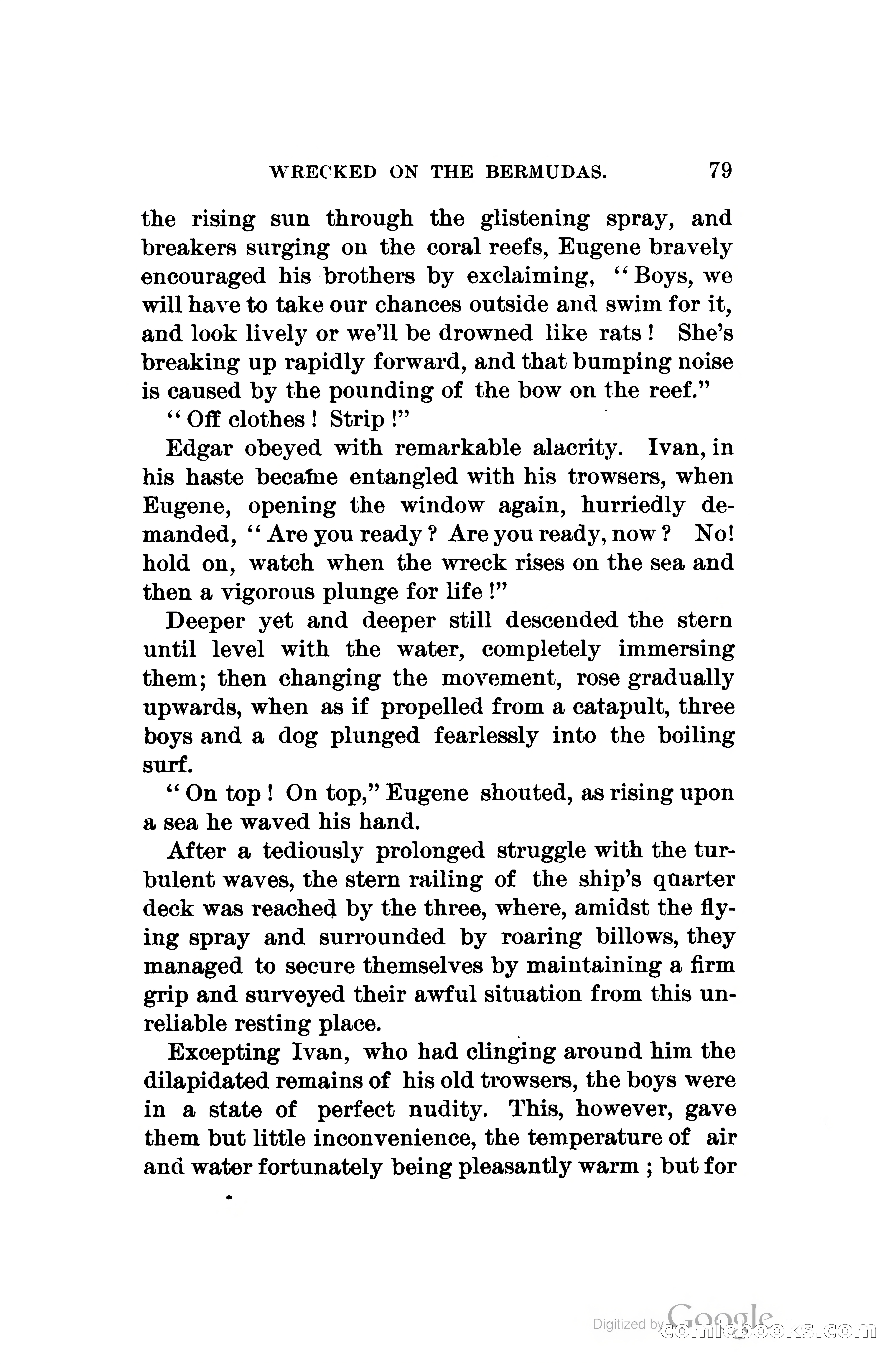 Wrecked On The Bermudas: The Thrilling Adventures Of Three Boys — page 112 of 344