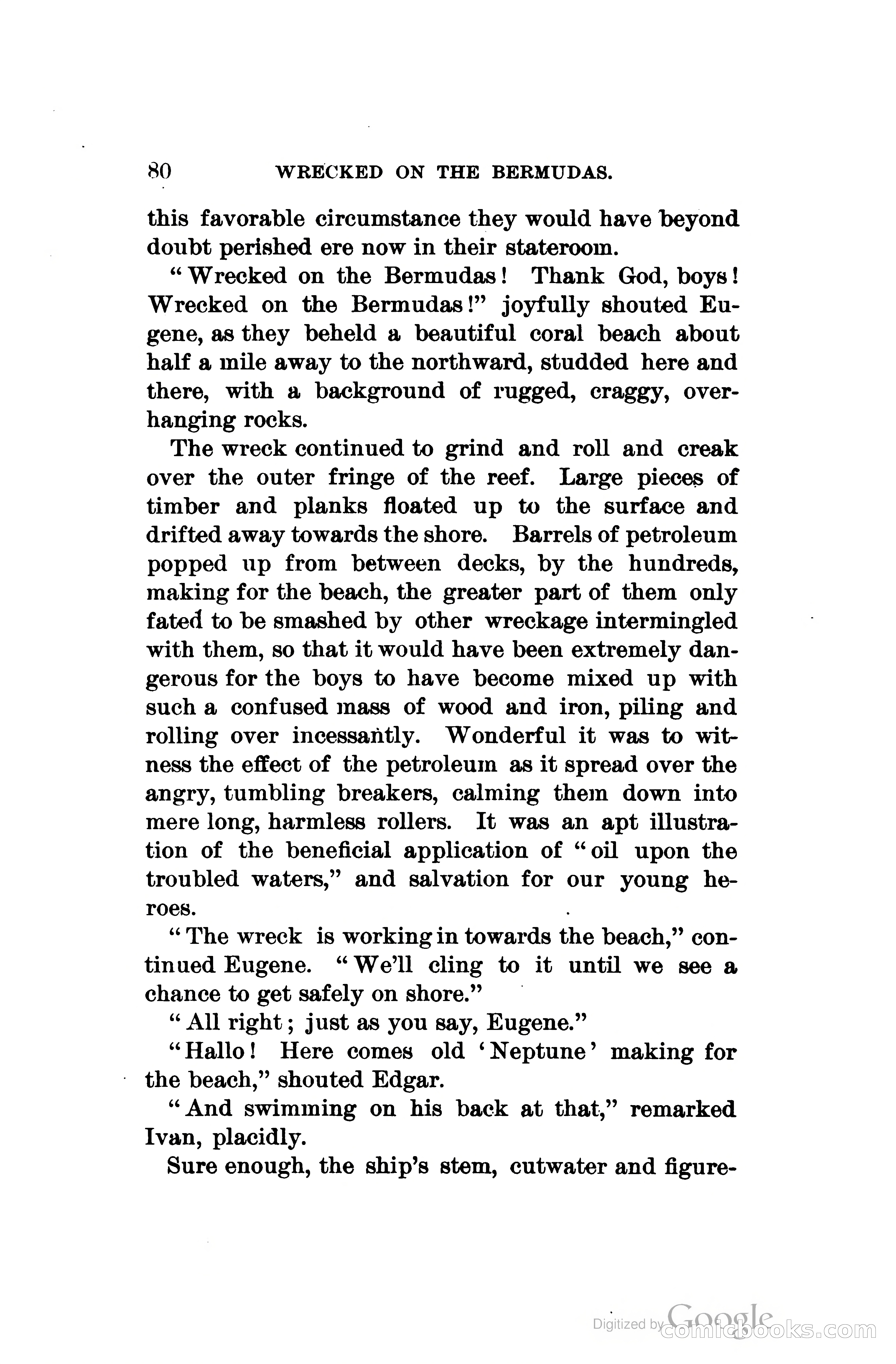 Wrecked On The Bermudas: The Thrilling Adventures Of Three Boys — page 113 of 344