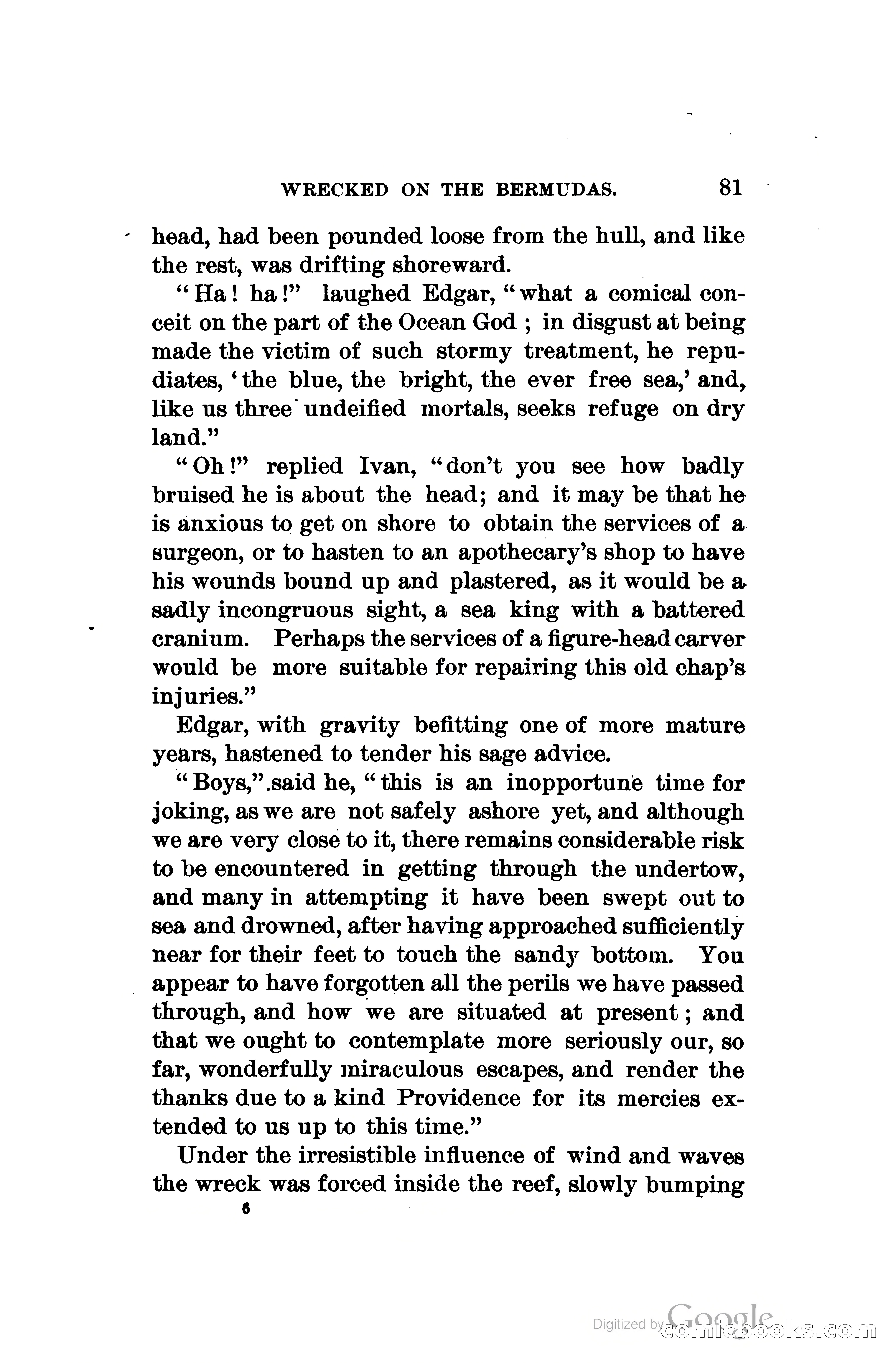 Wrecked On The Bermudas: The Thrilling Adventures Of Three Boys — page 114 of 344
