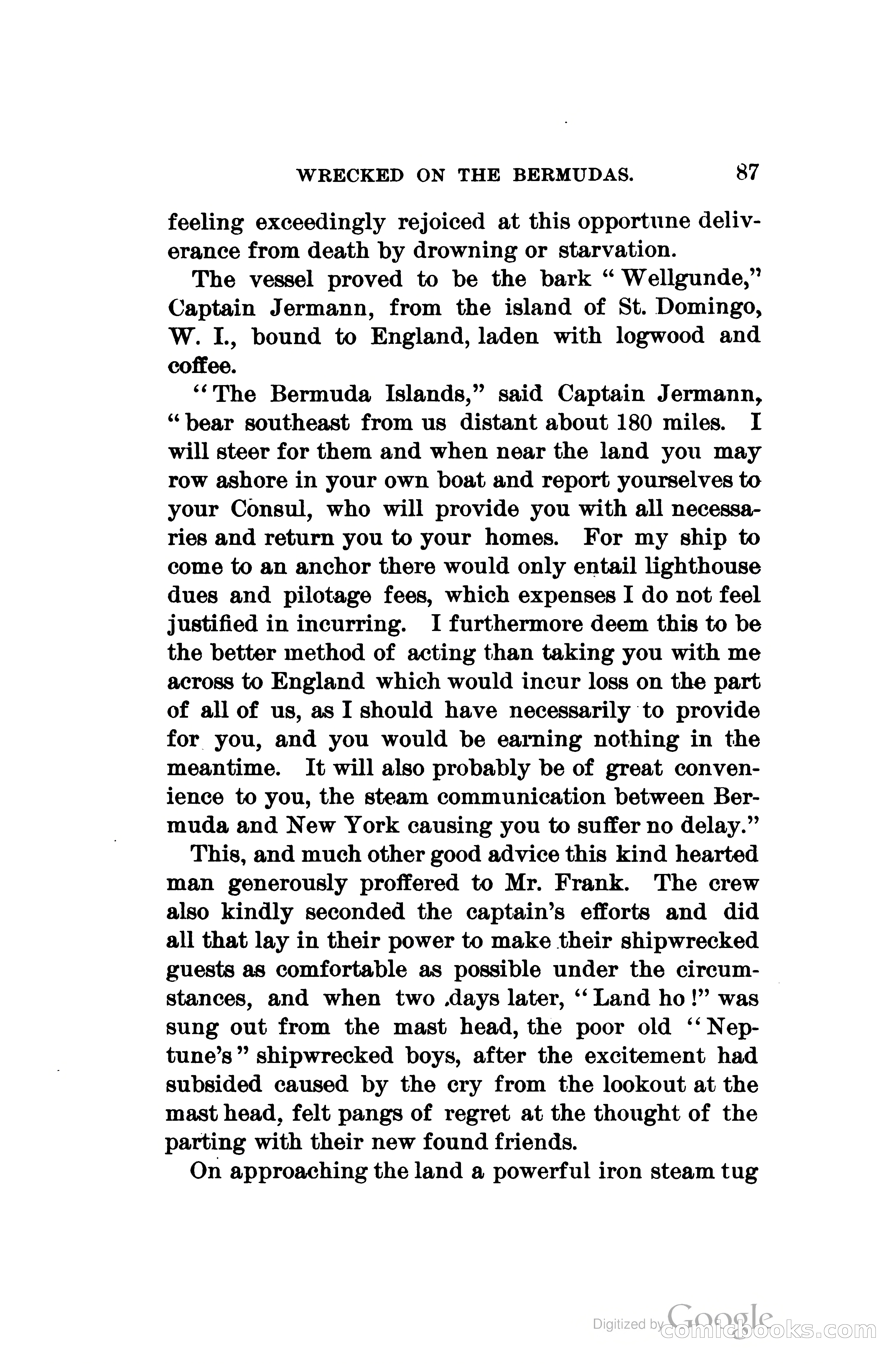 Wrecked On The Bermudas: The Thrilling Adventures Of Three Boys — page 120 of 344