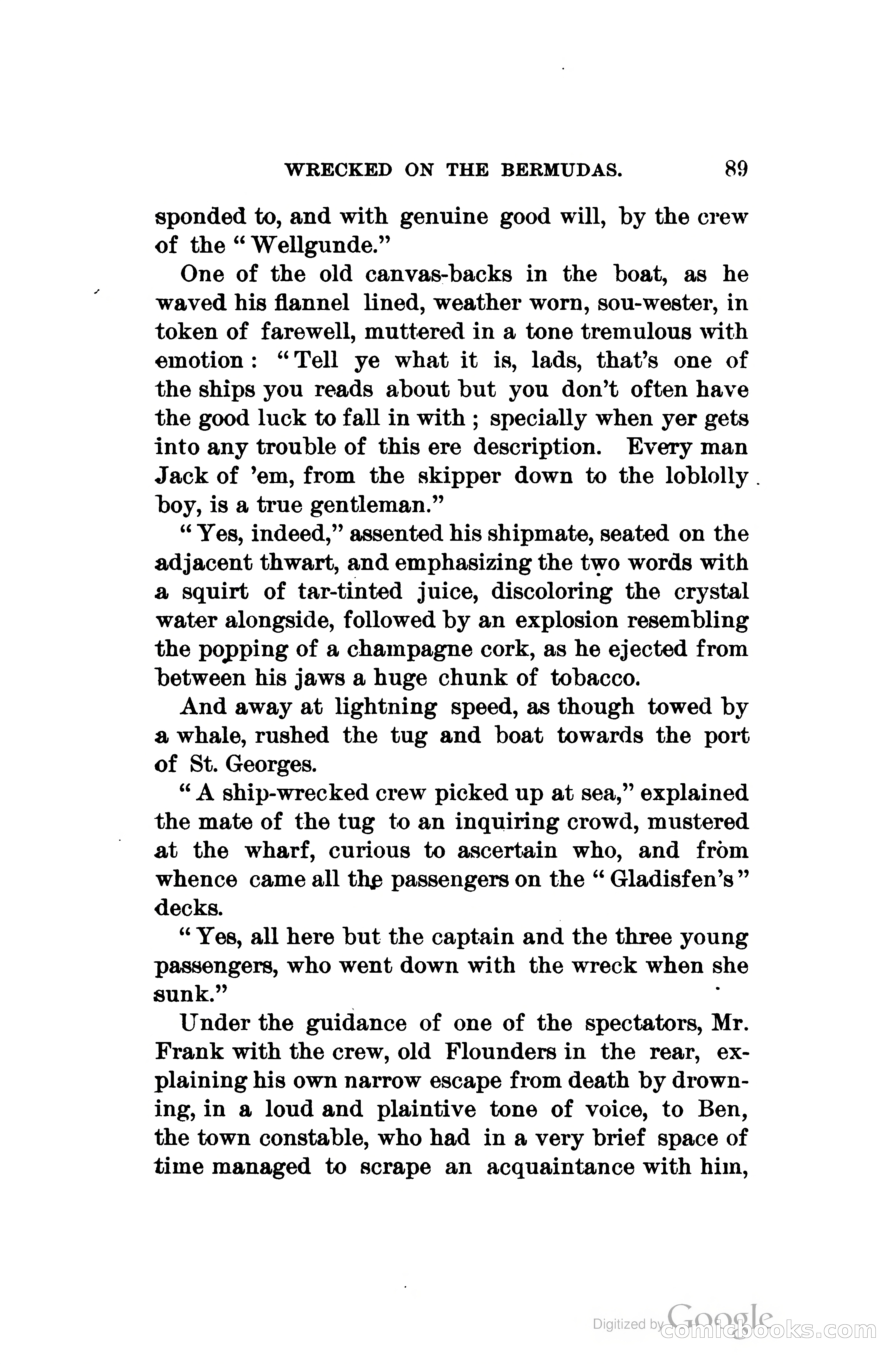 Wrecked On The Bermudas: The Thrilling Adventures Of Three Boys — page 122 of 344