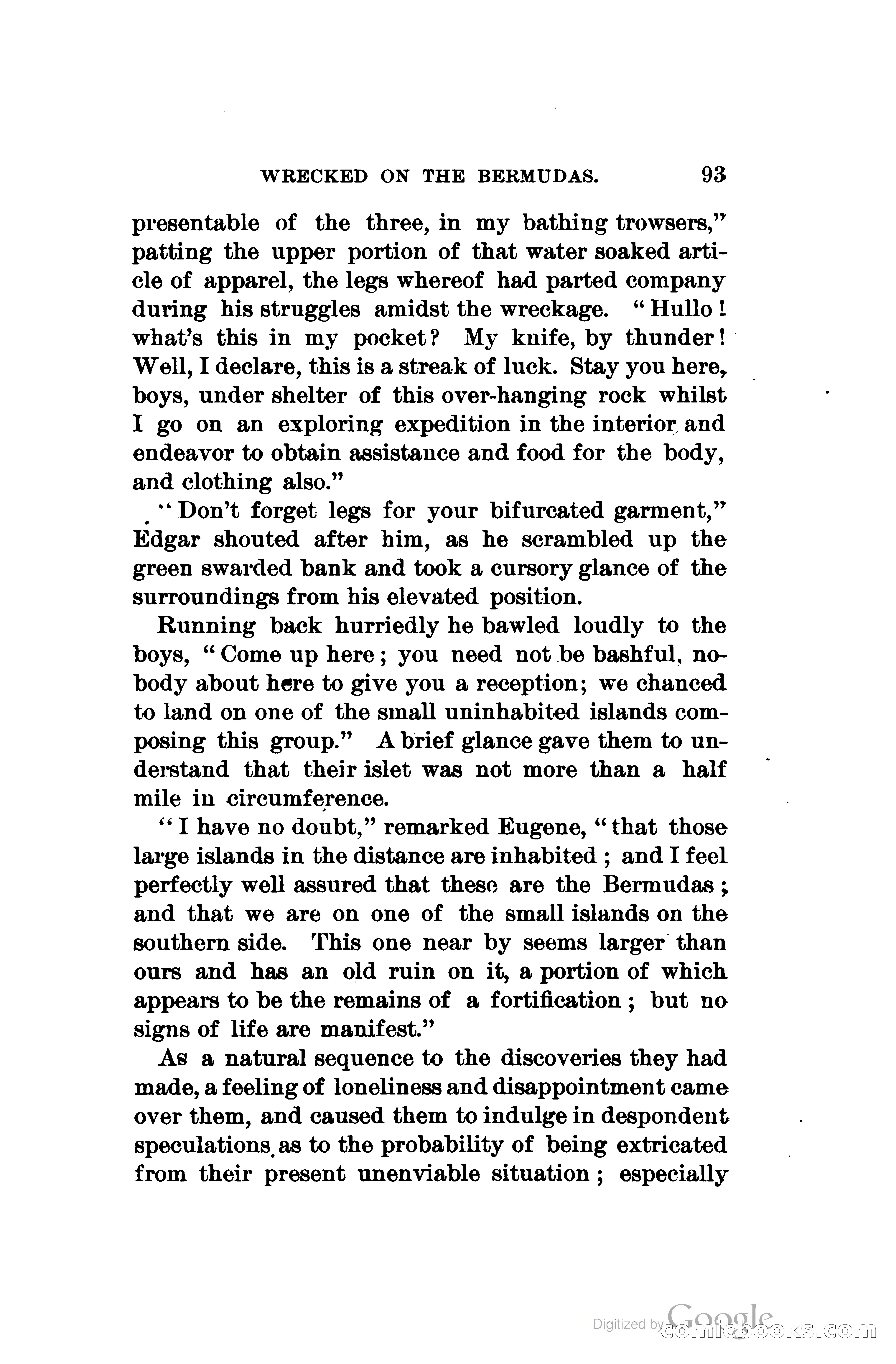 Wrecked On The Bermudas: The Thrilling Adventures Of Three Boys — page 128 of 344